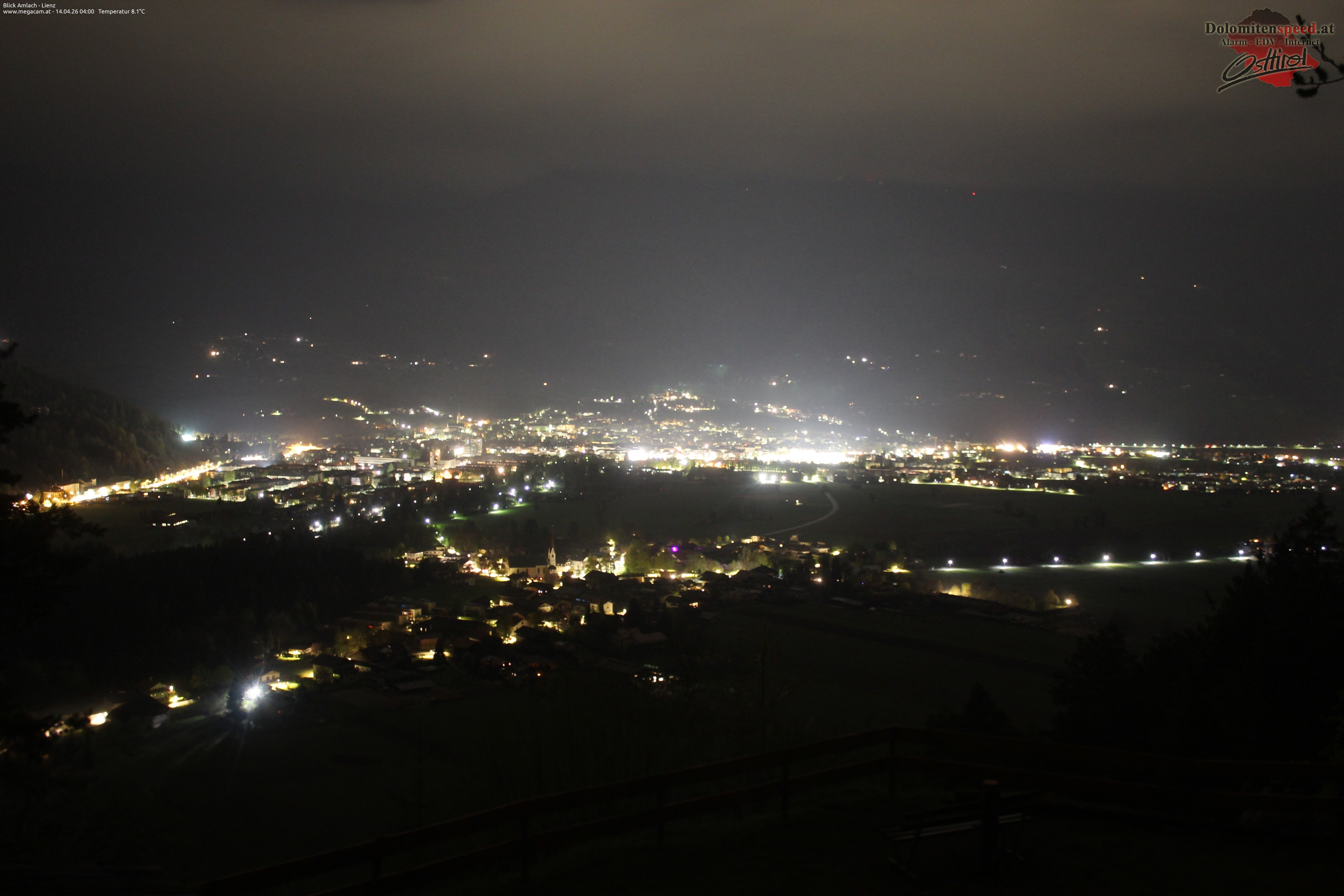 Archiv Foto Webcam Blick Amlach - Lienz - Osttirol