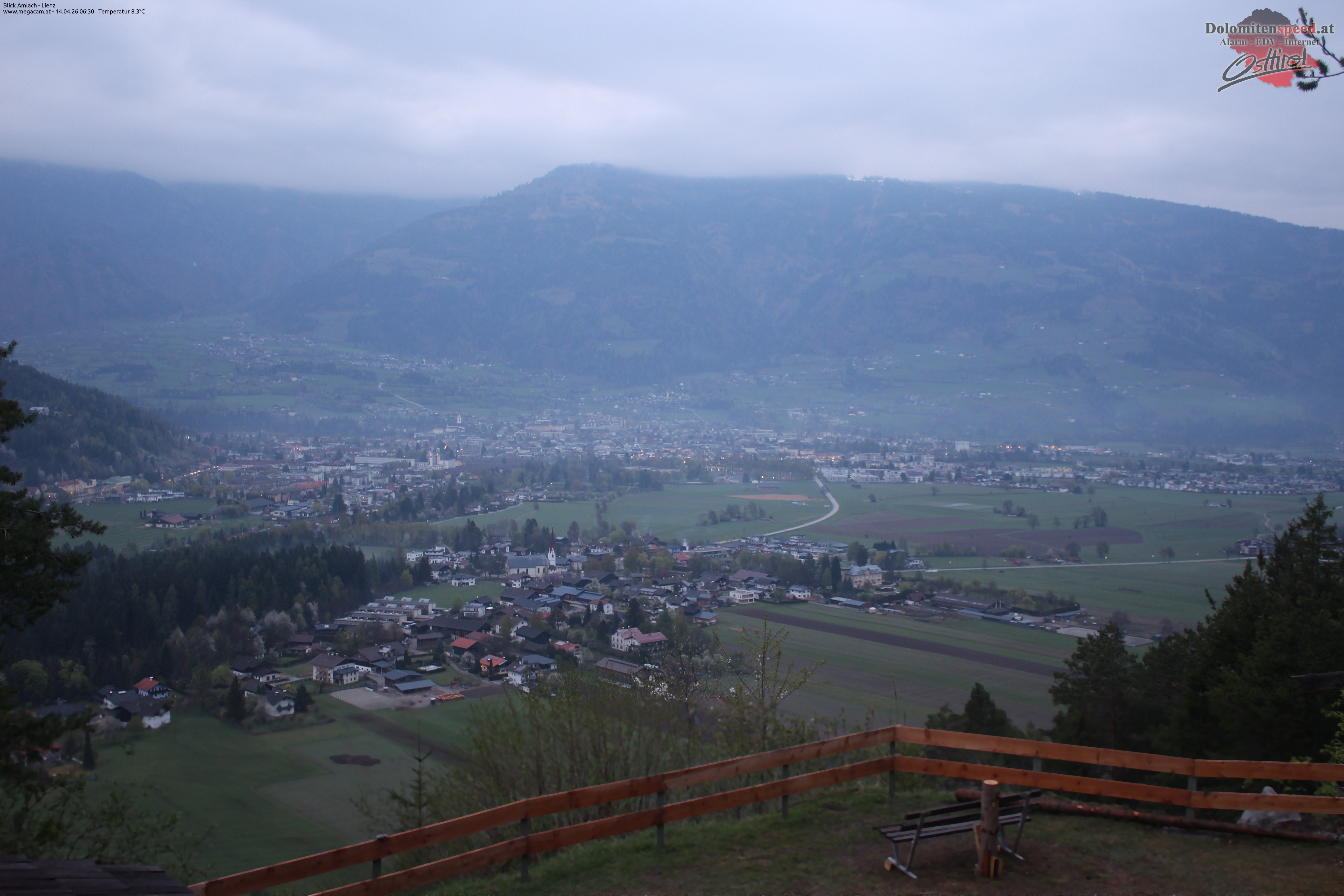 Archiv Foto Webcam Blick Amlach - Lienz - Osttirol