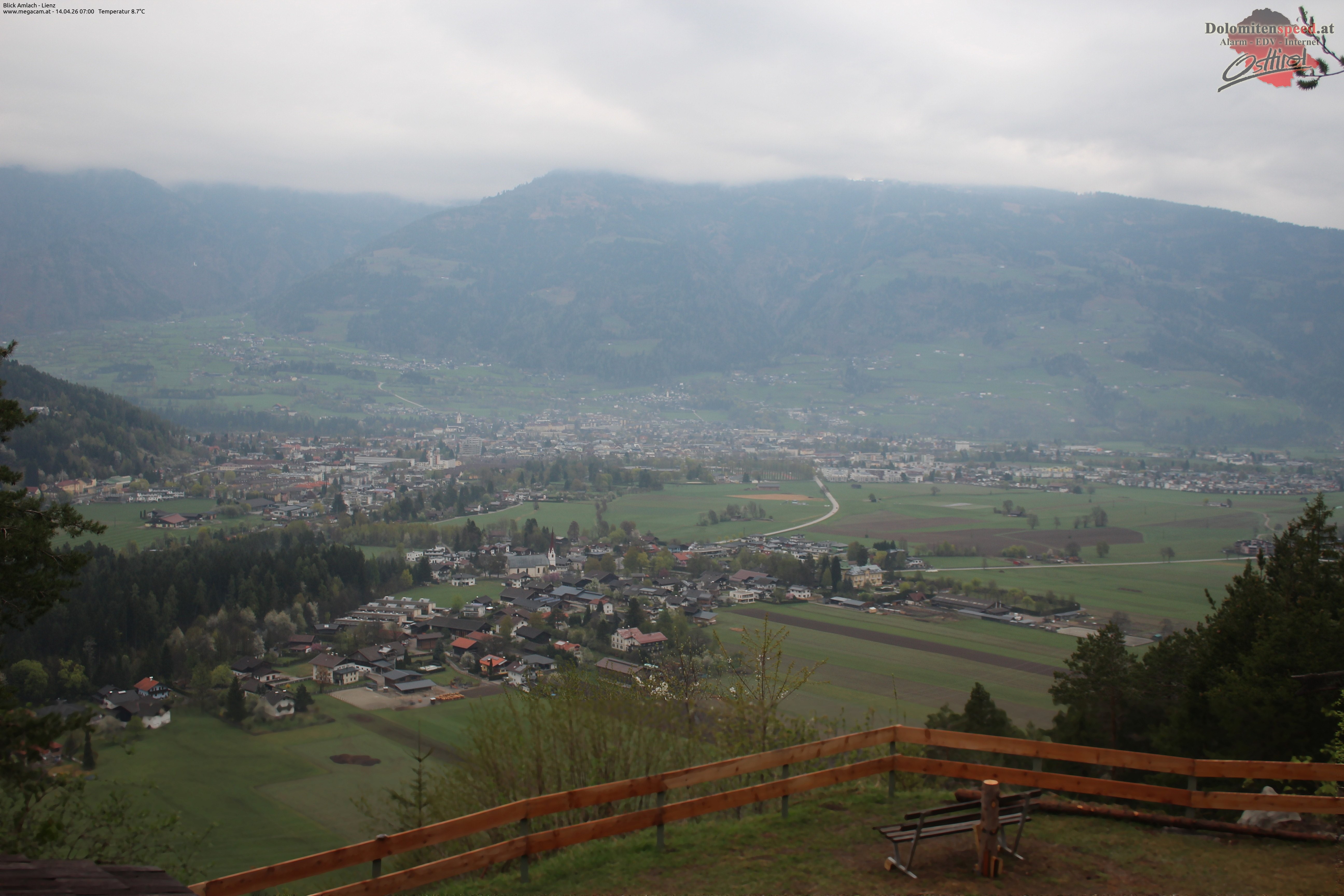 Archiv Foto Webcam Blick Amlach - Lienz - Osttirol