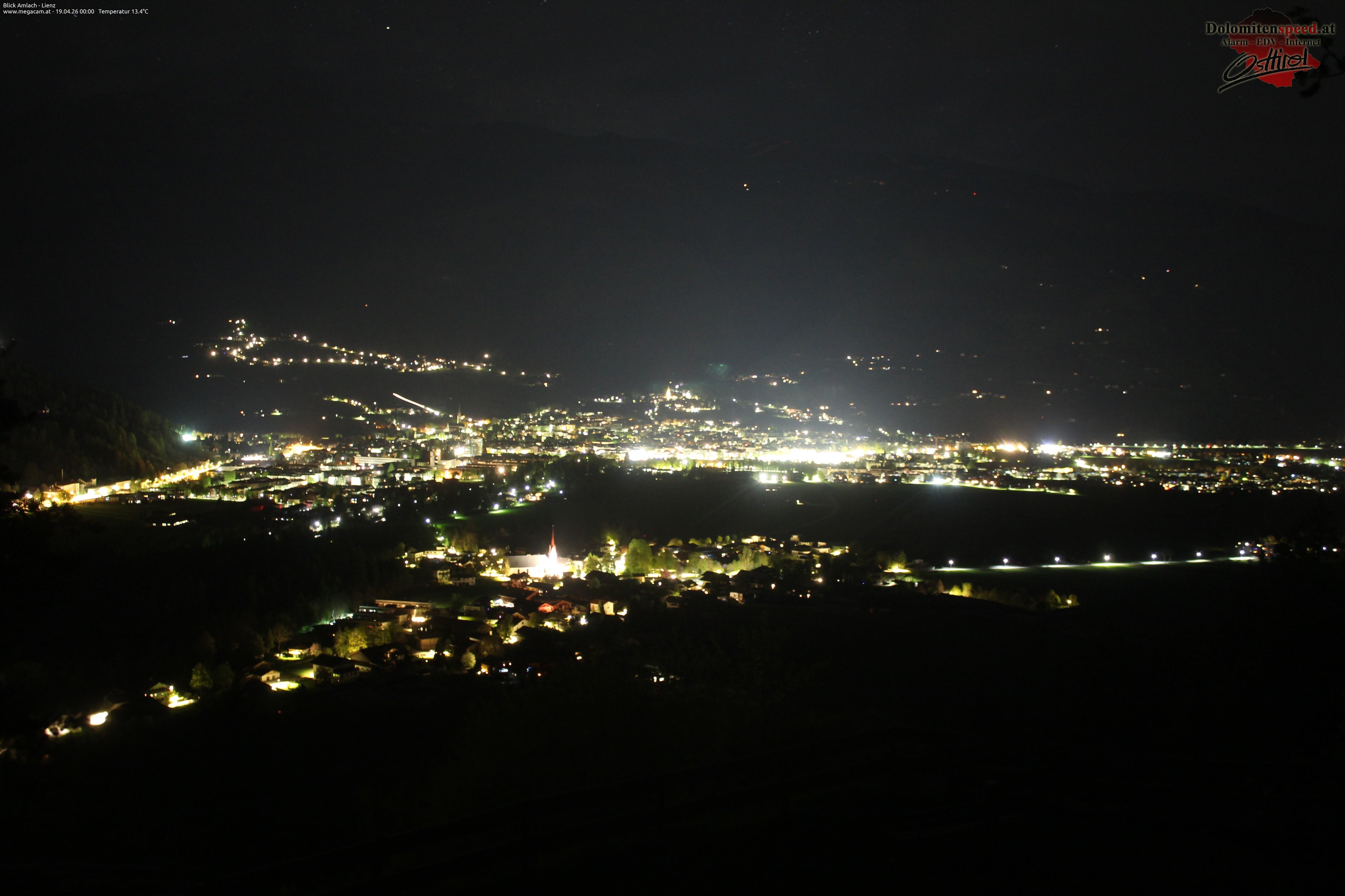 Archiv Foto Webcam Blick Amlach - Lienz - Osttirol