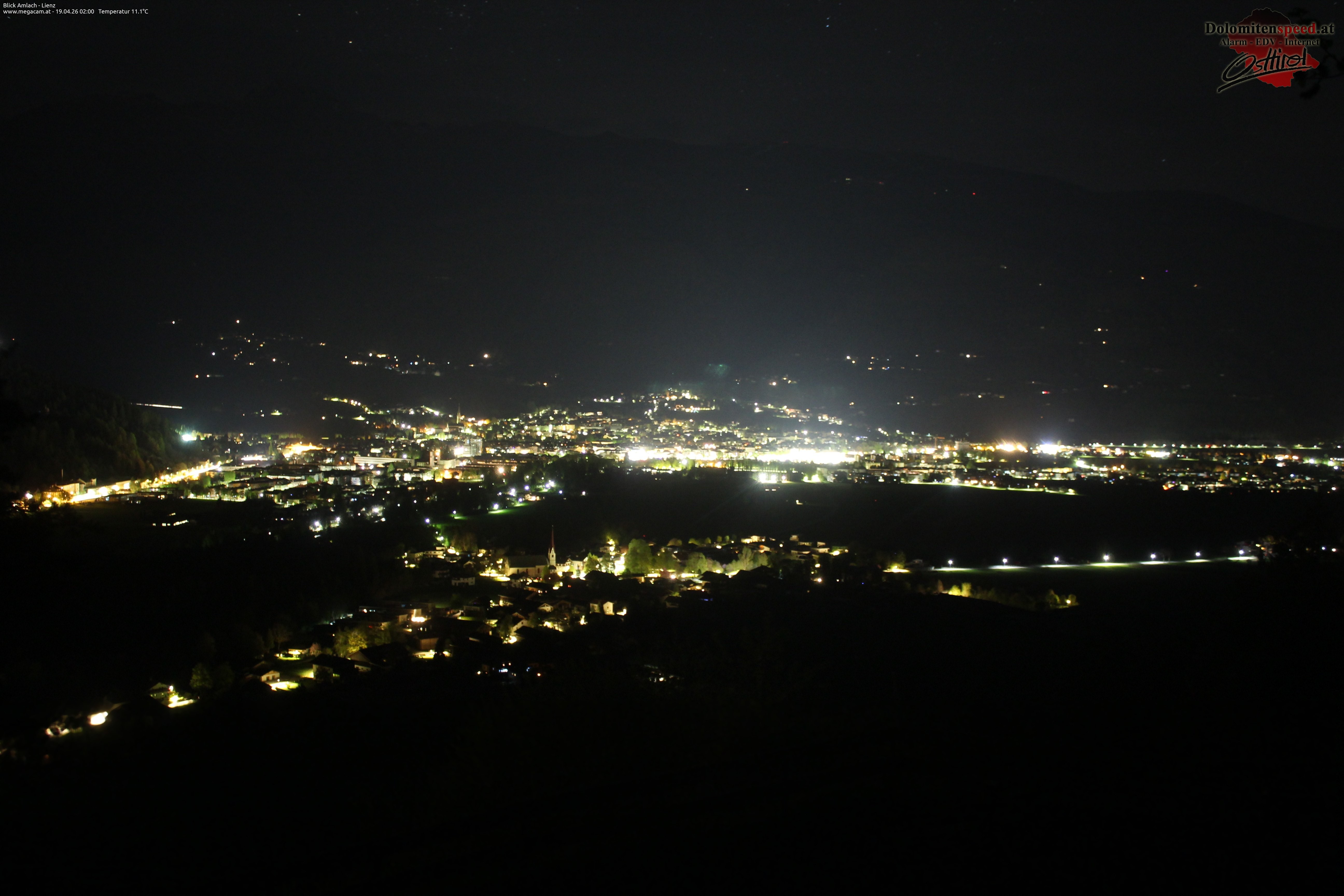 Archiv Foto Webcam Blick Amlach - Lienz - Osttirol