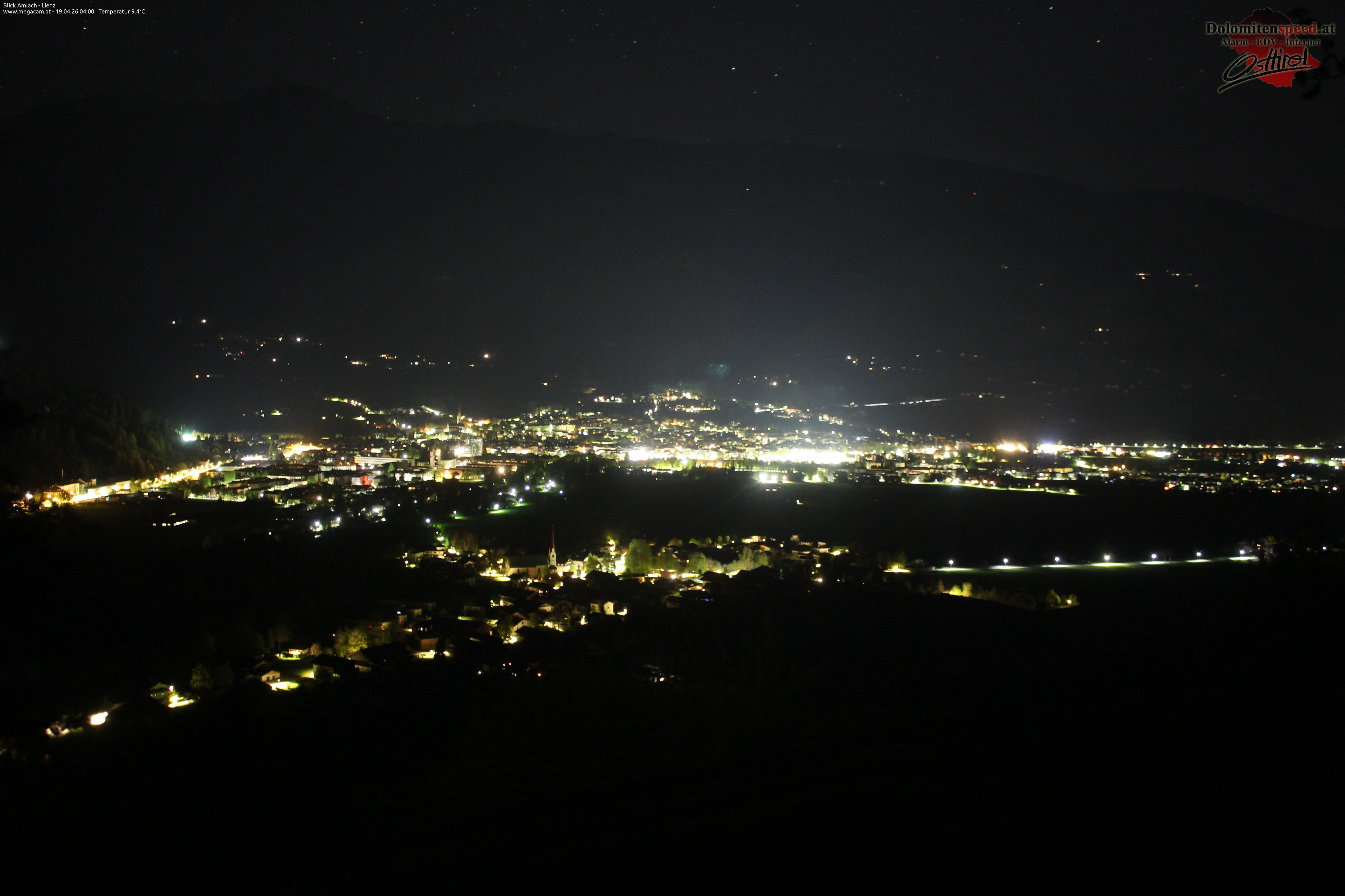 Archiv Foto Webcam Blick Amlach - Lienz - Osttirol