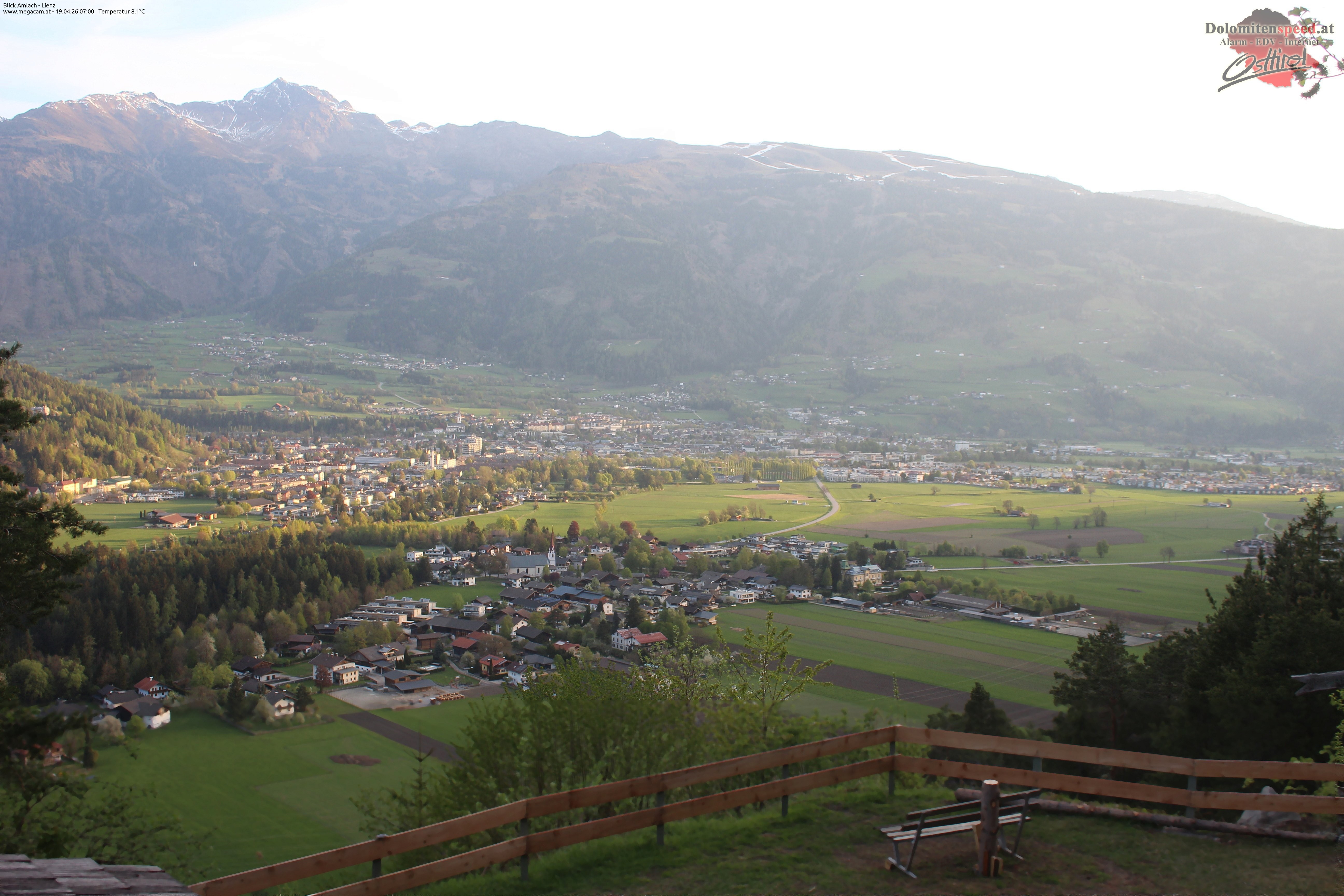 Archiv Foto Webcam Blick Amlach - Lienz - Osttirol