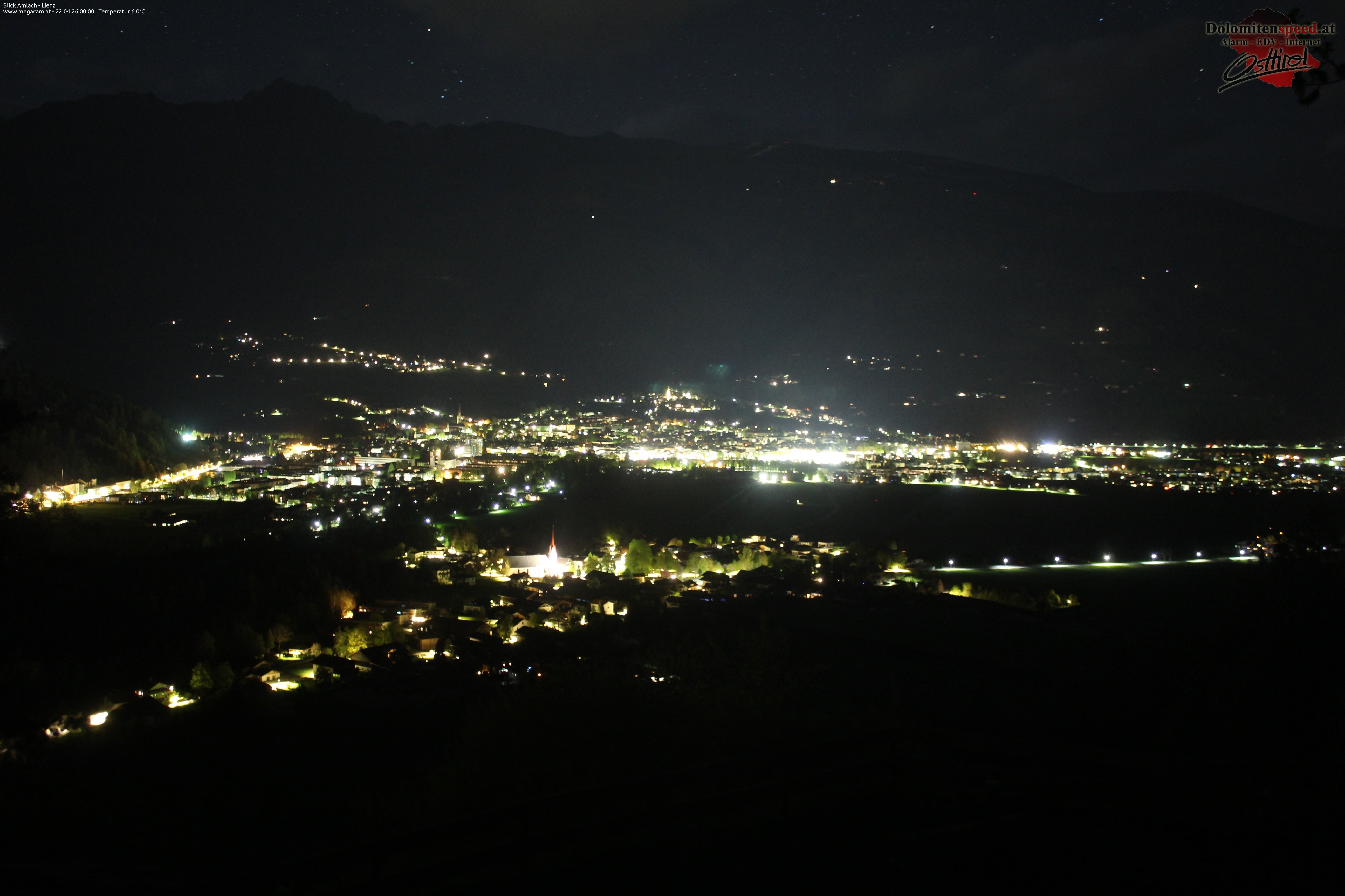 Archiv Foto Webcam Blick Amlach - Lienz - Osttirol