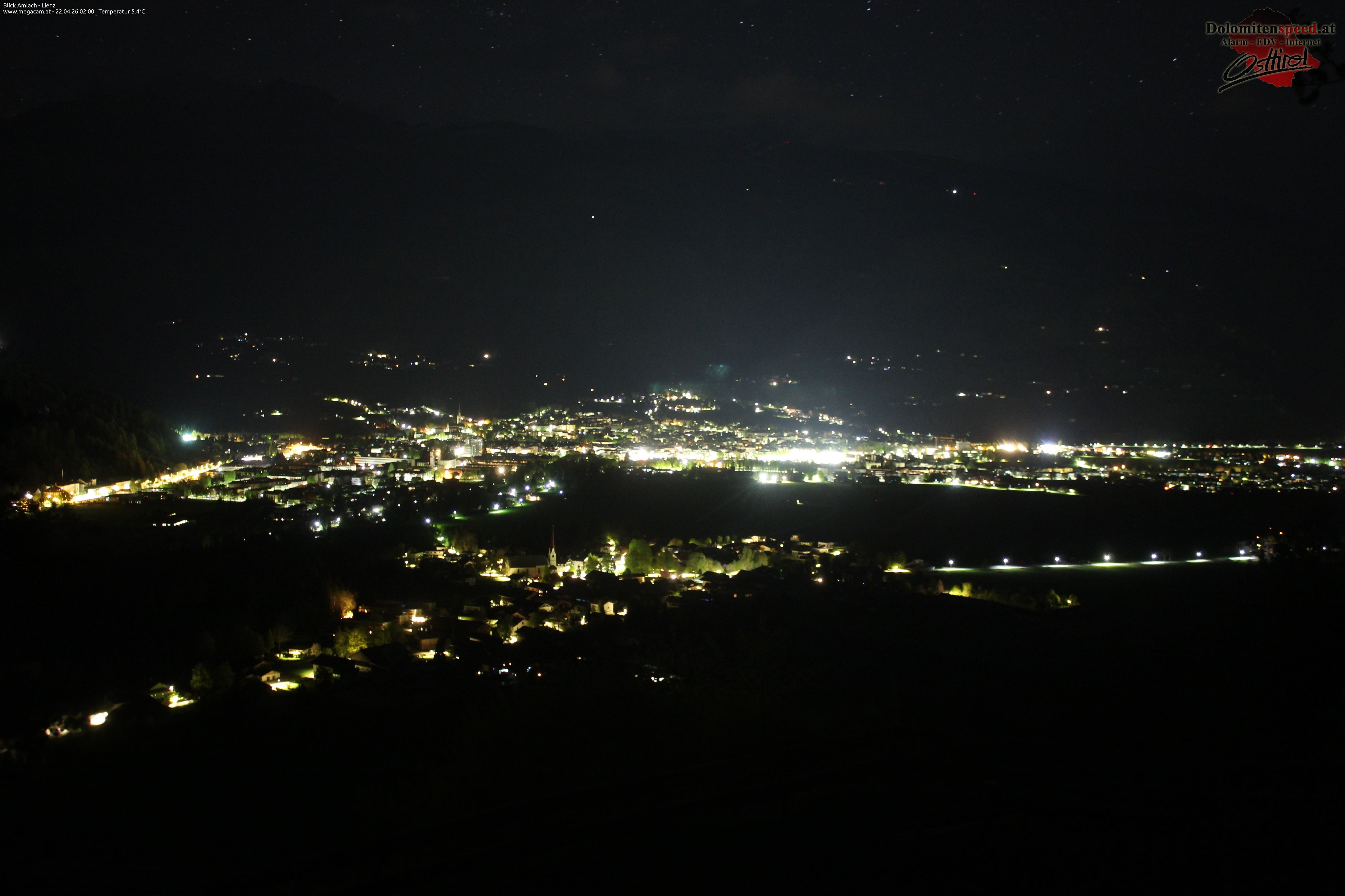 Archiv Foto Webcam Blick Amlach - Lienz - Osttirol