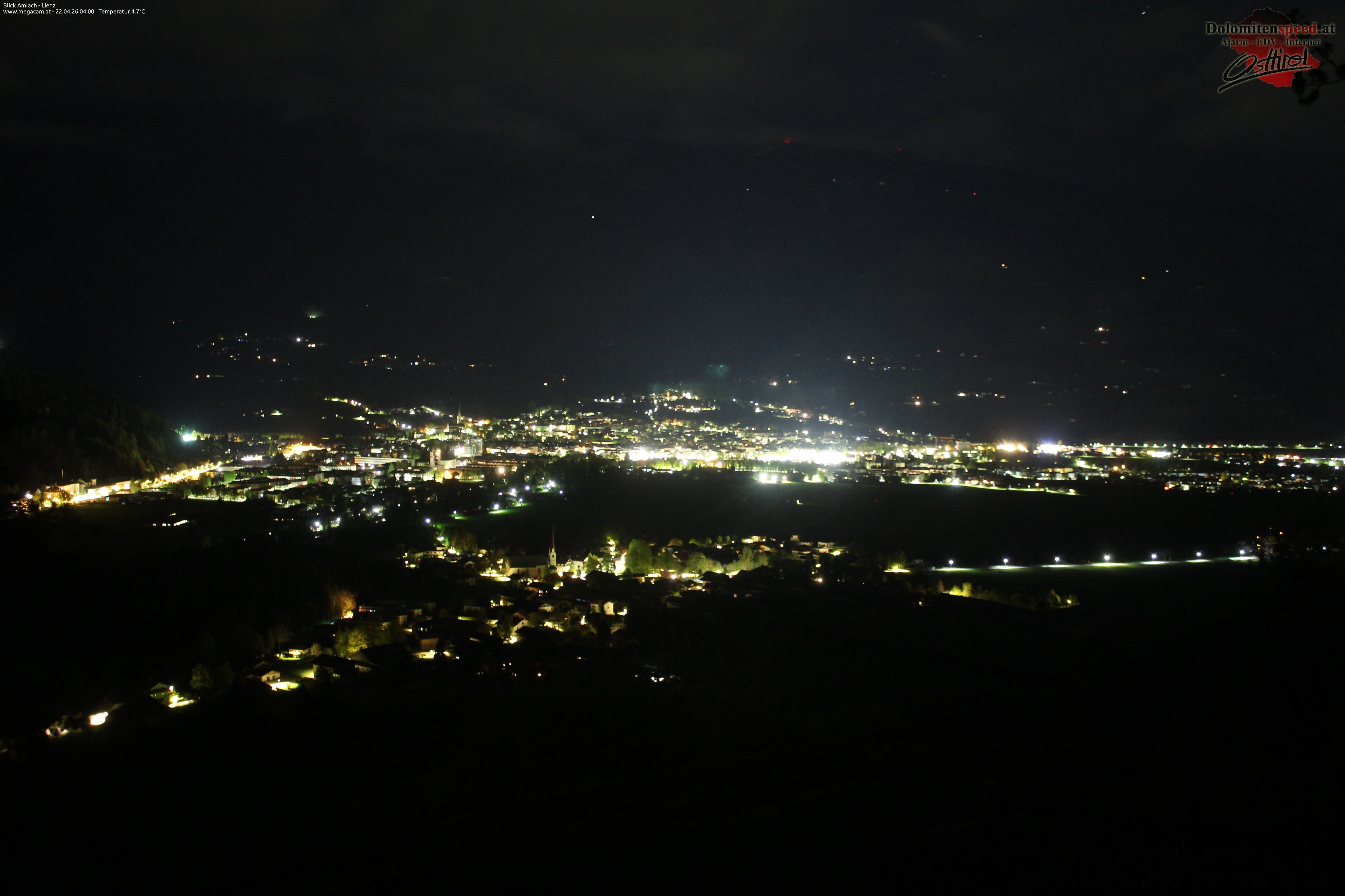 Archiv Foto Webcam Blick Amlach - Lienz - Osttirol
