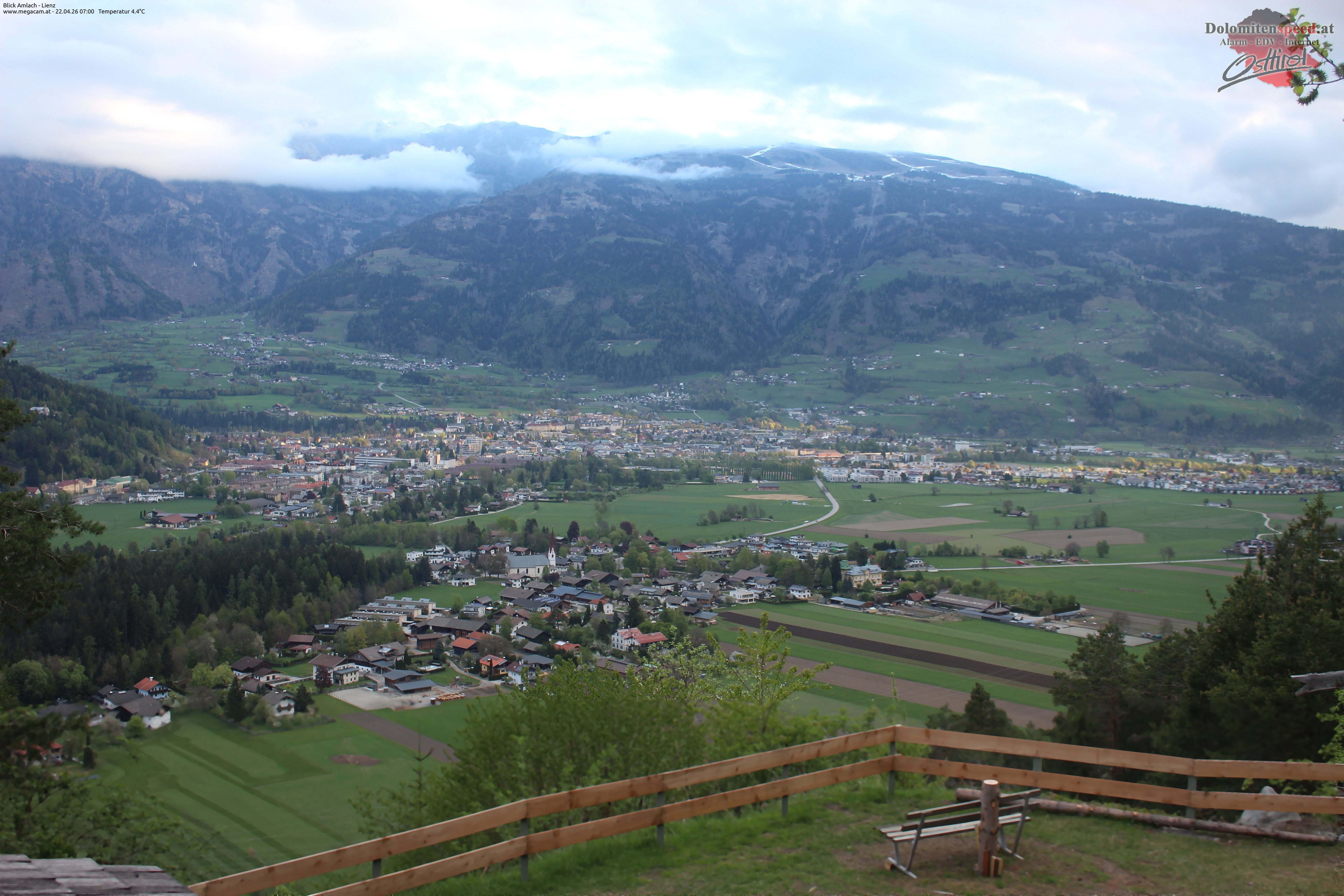 Archiv Foto Webcam Blick Amlach - Lienz - Osttirol