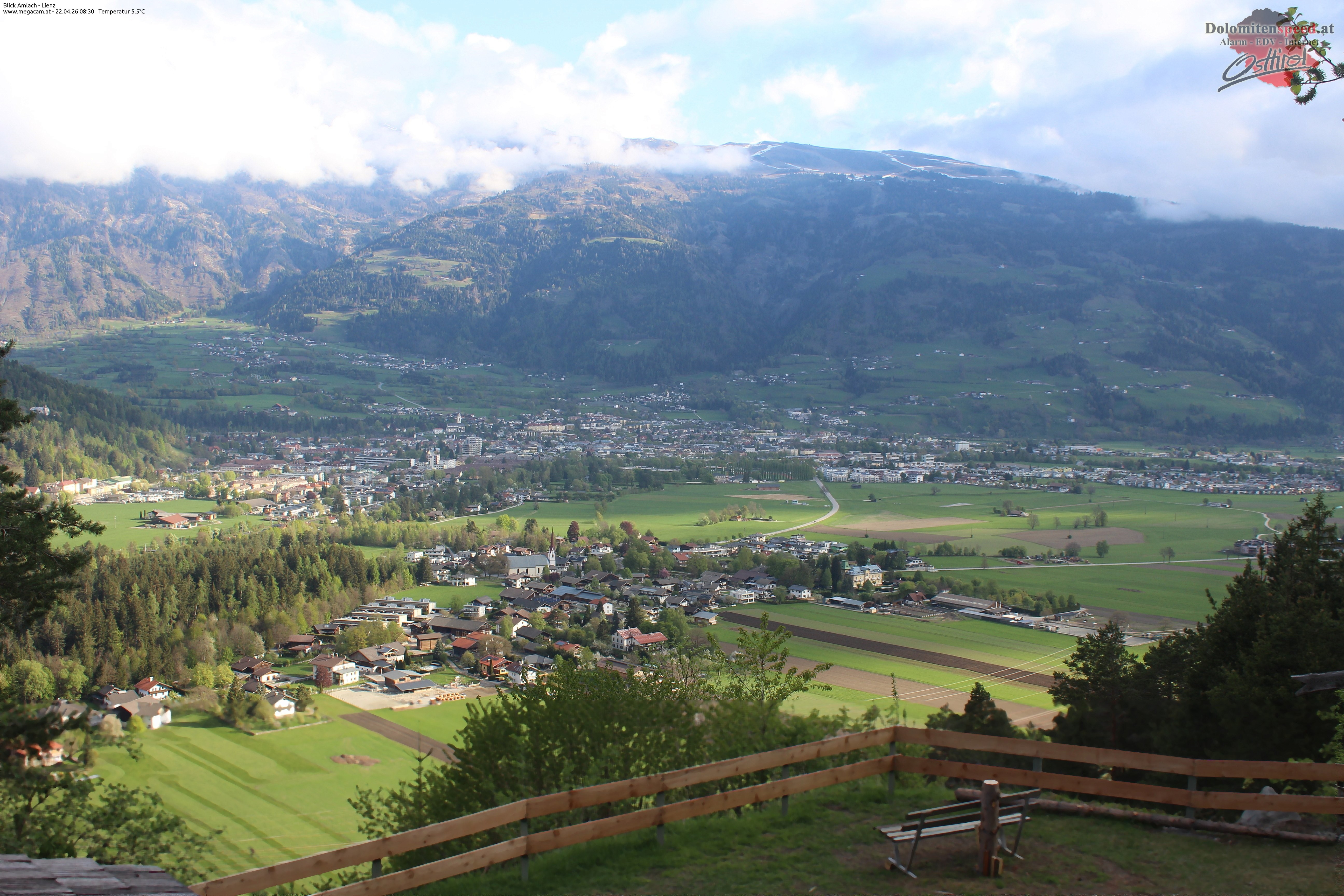 Archiv Foto Webcam Blick Amlach - Lienz - Osttirol