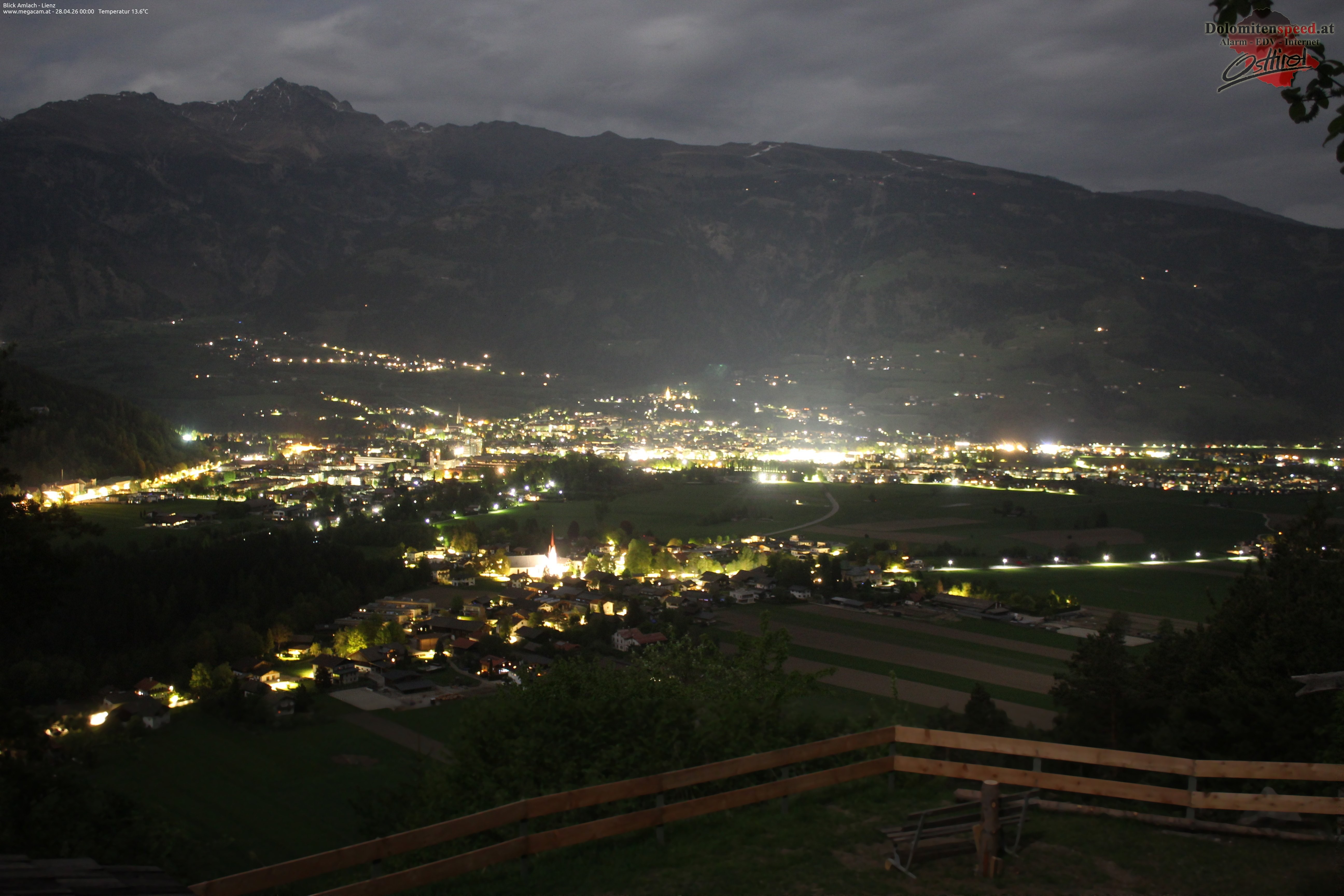 Archiv Foto Webcam Blick Amlach - Lienz - Osttirol