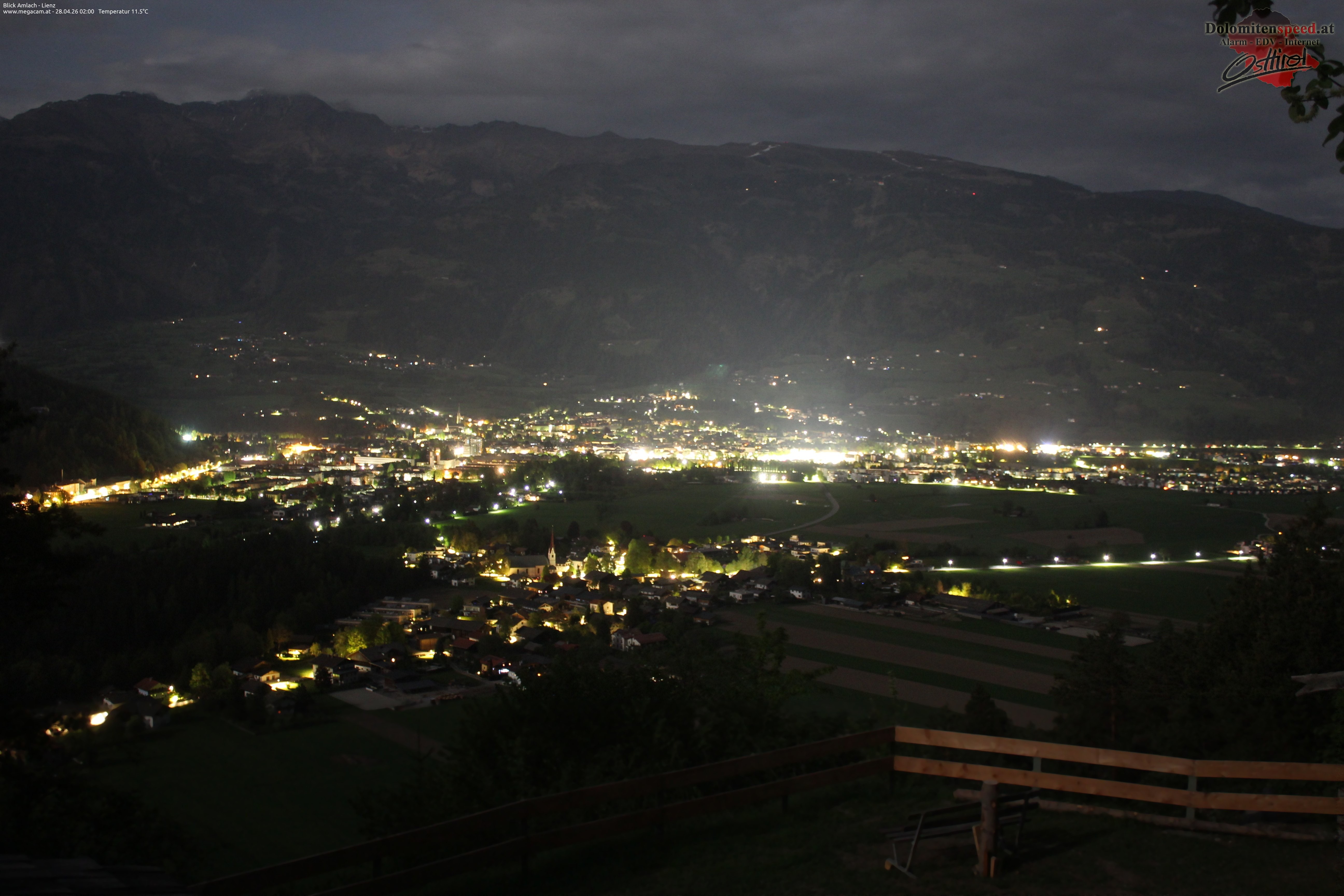 Archiv Foto Webcam Blick Amlach - Lienz - Osttirol