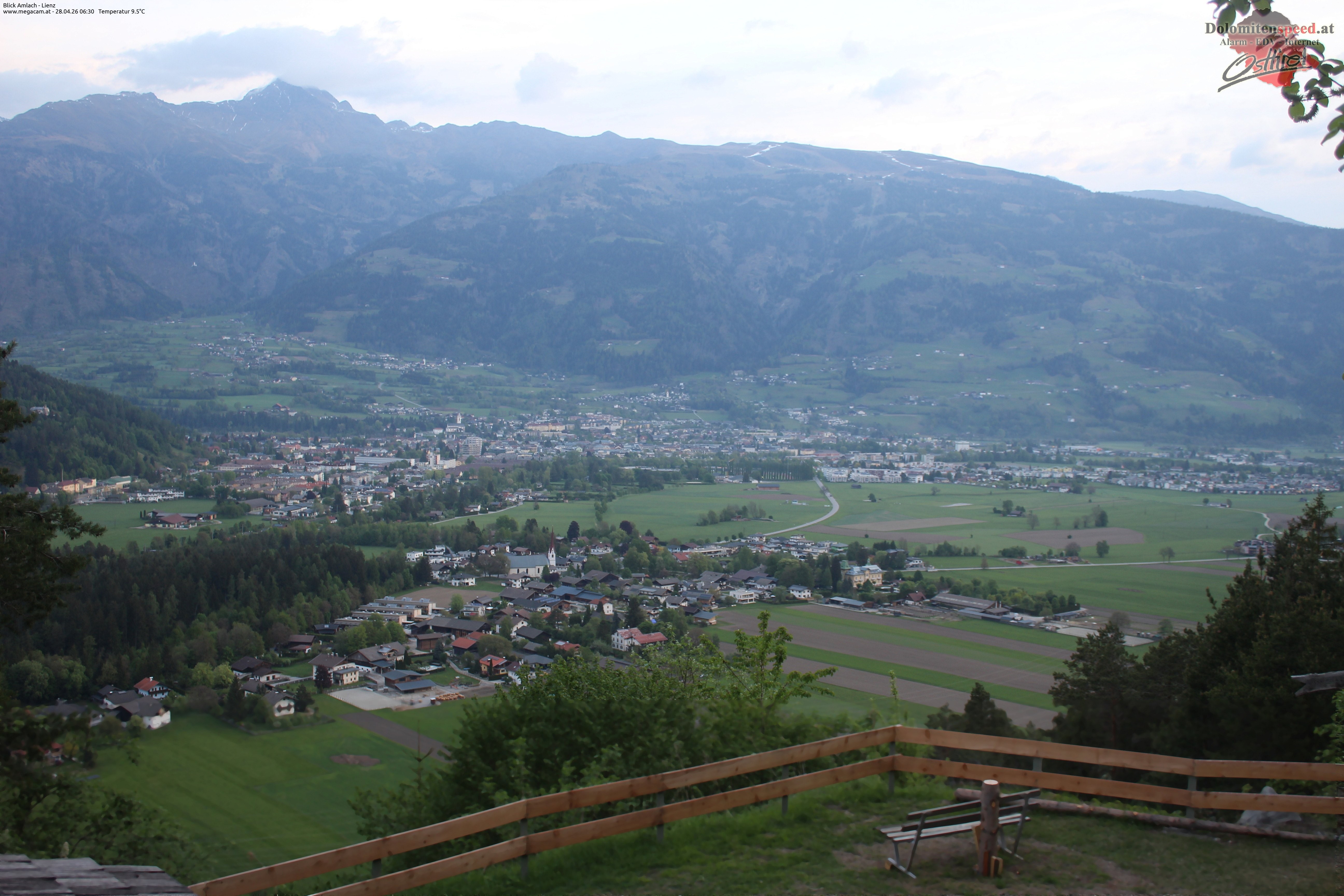 Archiv Foto Webcam Blick Amlach - Lienz - Osttirol
