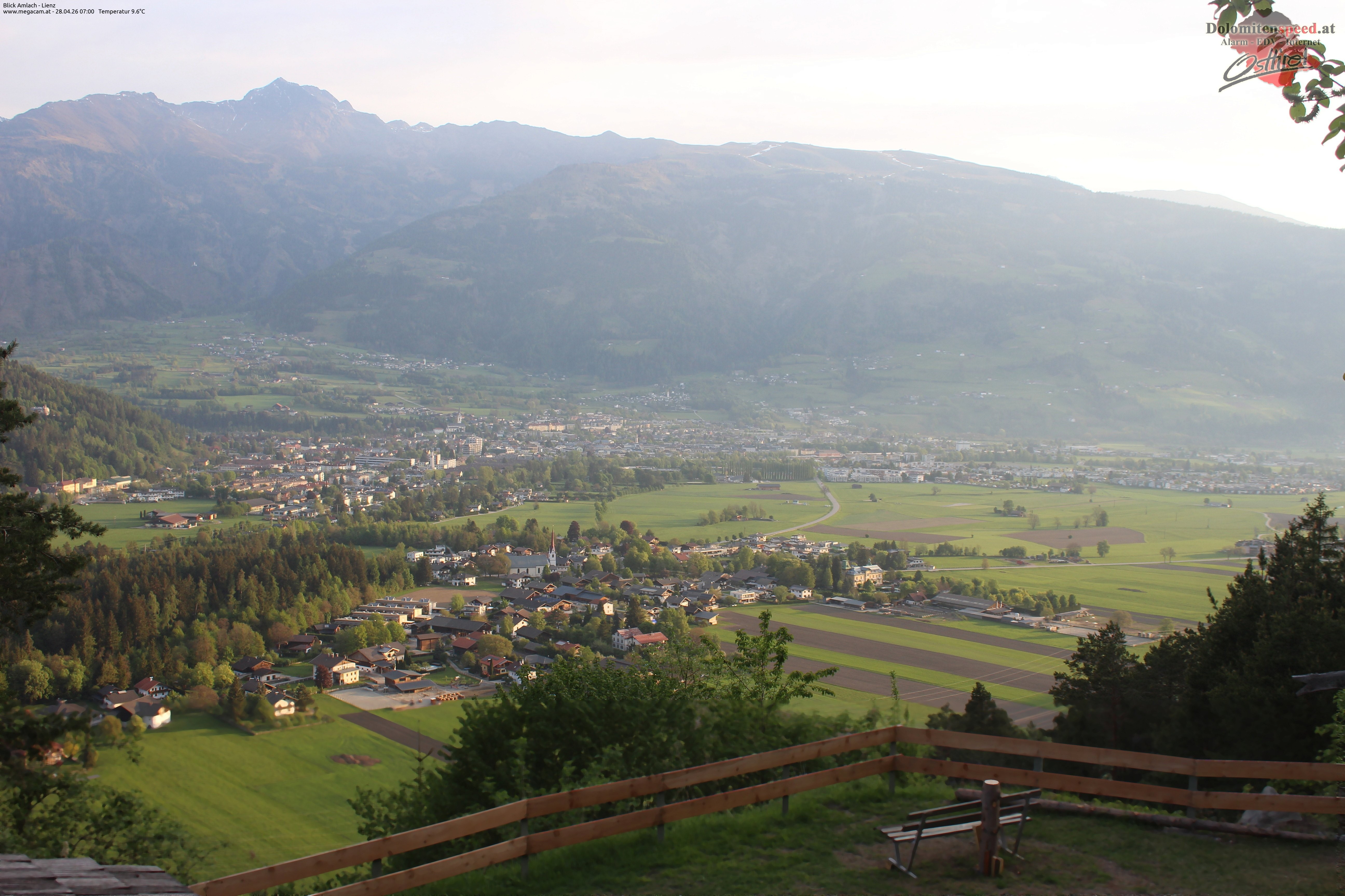 Archiv Foto Webcam Blick Amlach - Lienz - Osttirol