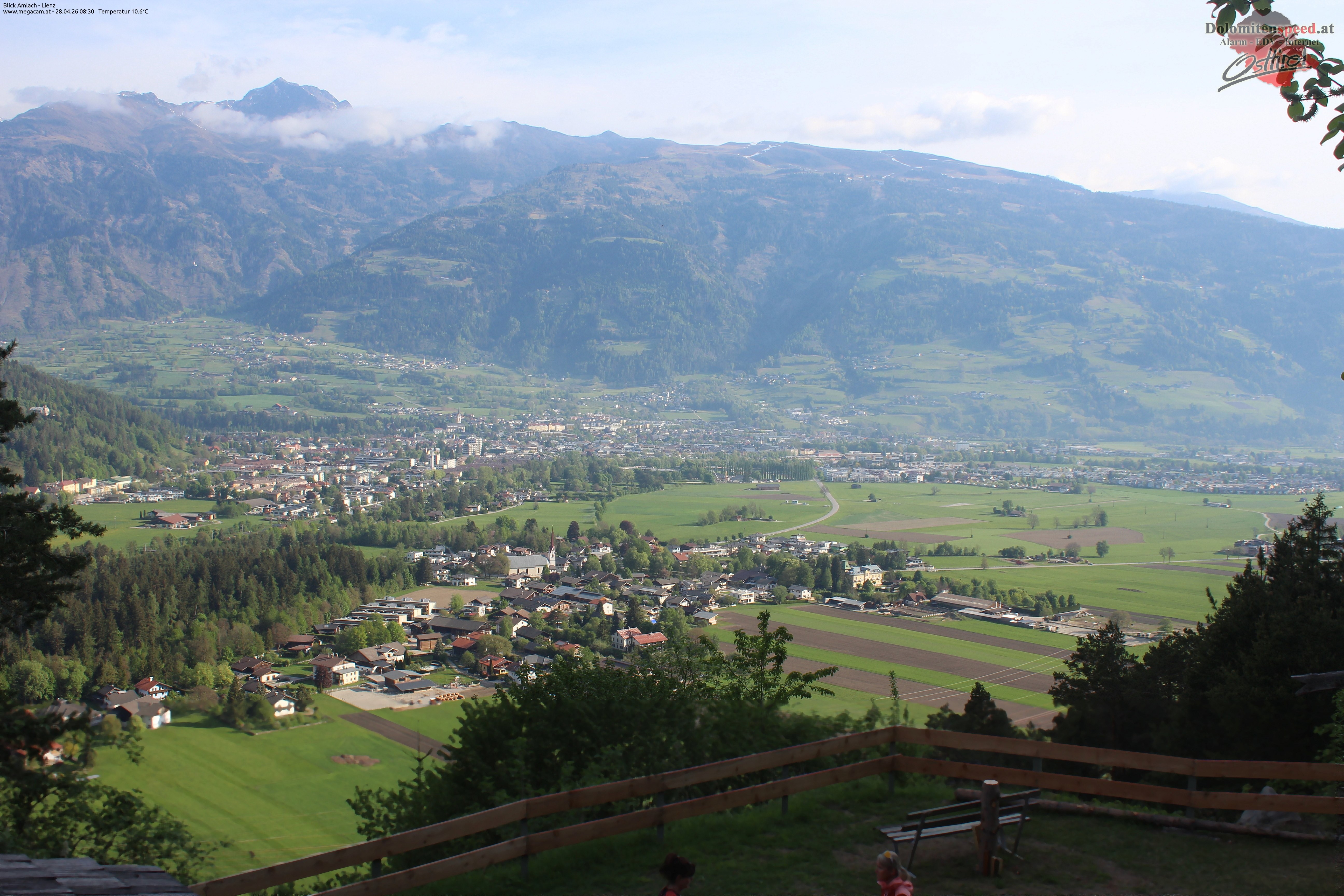 Archiv Foto Webcam Blick Amlach - Lienz - Osttirol