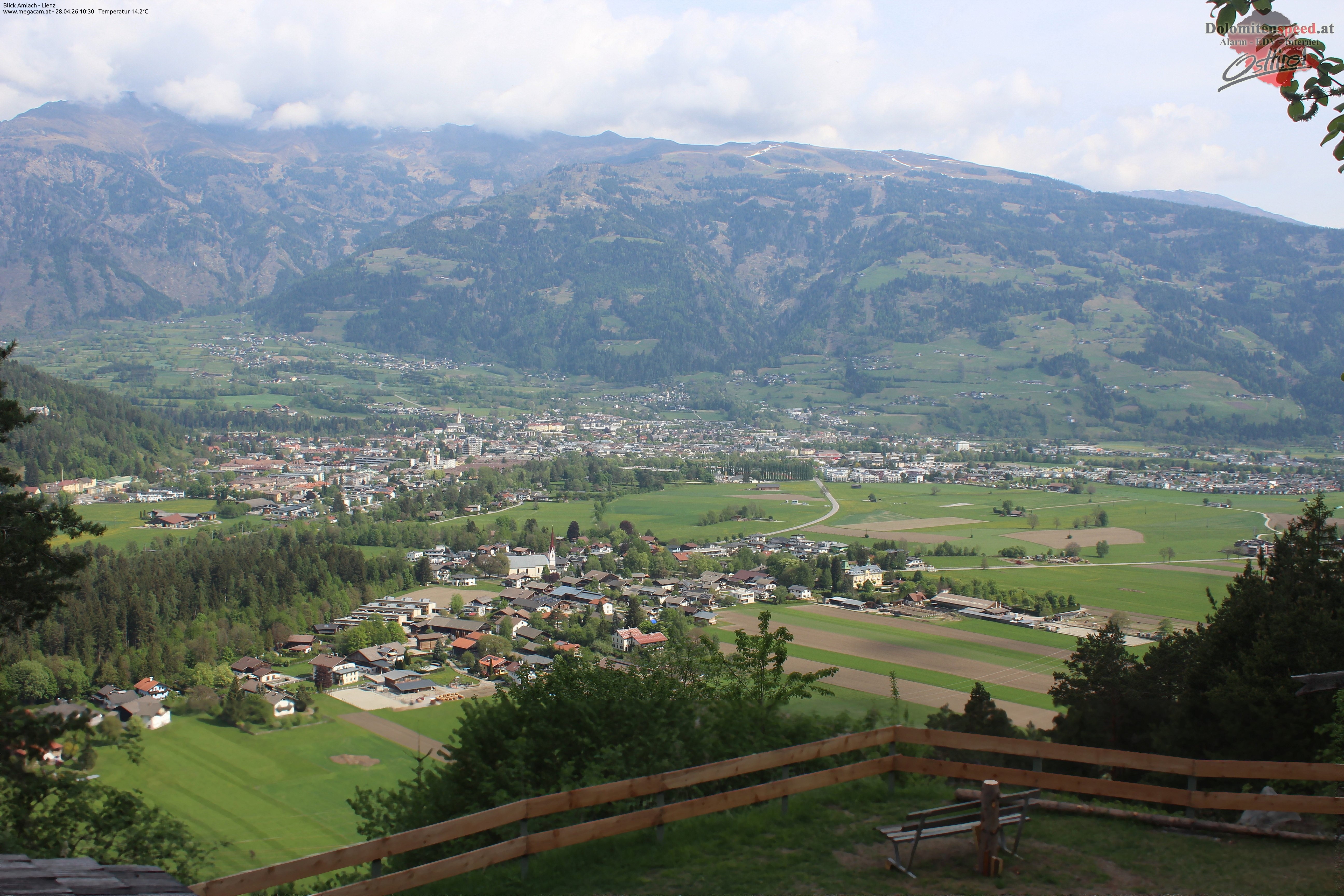 Archiv Foto Webcam Blick Amlach - Lienz - Osttirol