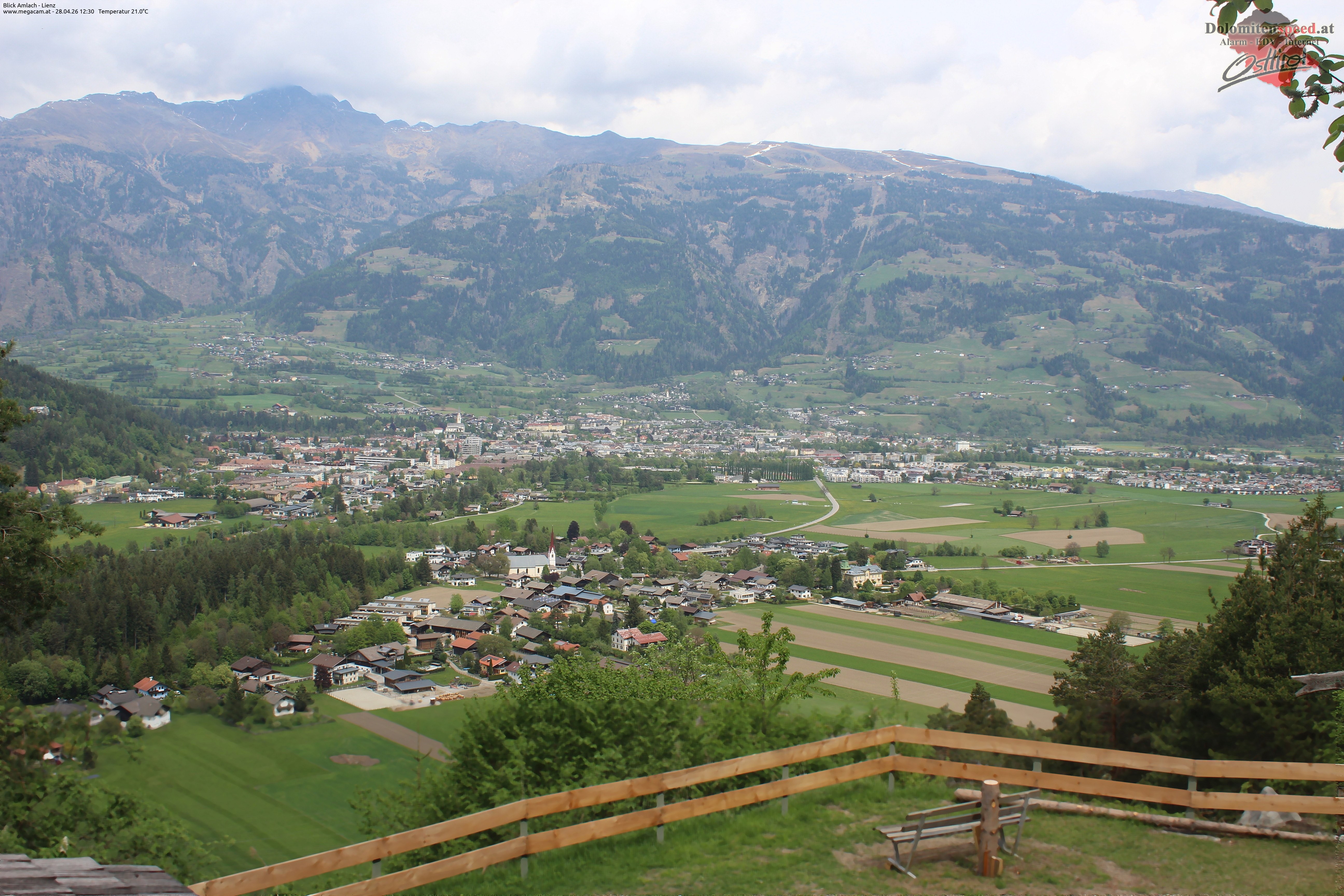 Archiv Foto Webcam Blick Amlach - Lienz - Osttirol