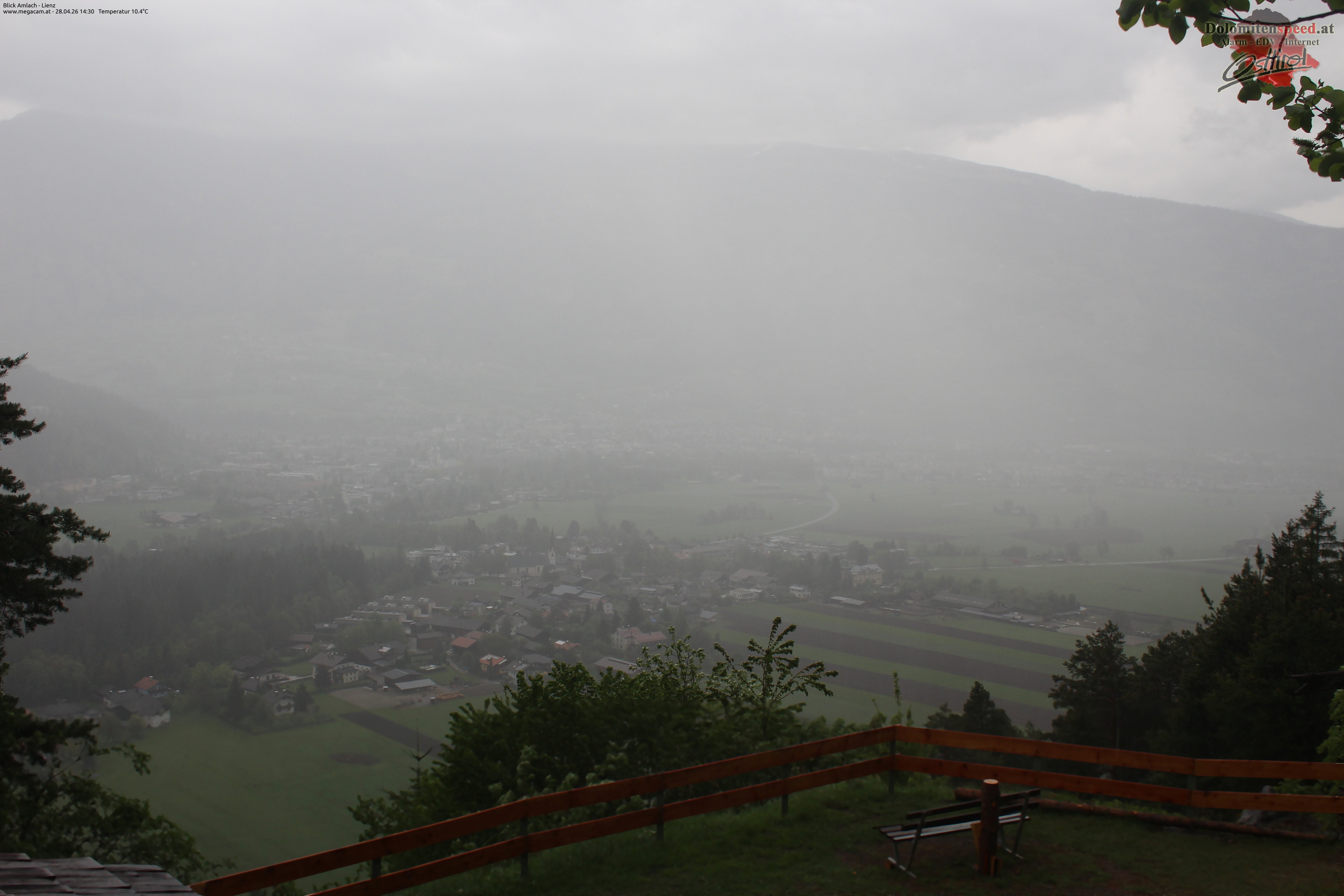 Archiv Foto Webcam Blick Amlach - Lienz - Osttirol