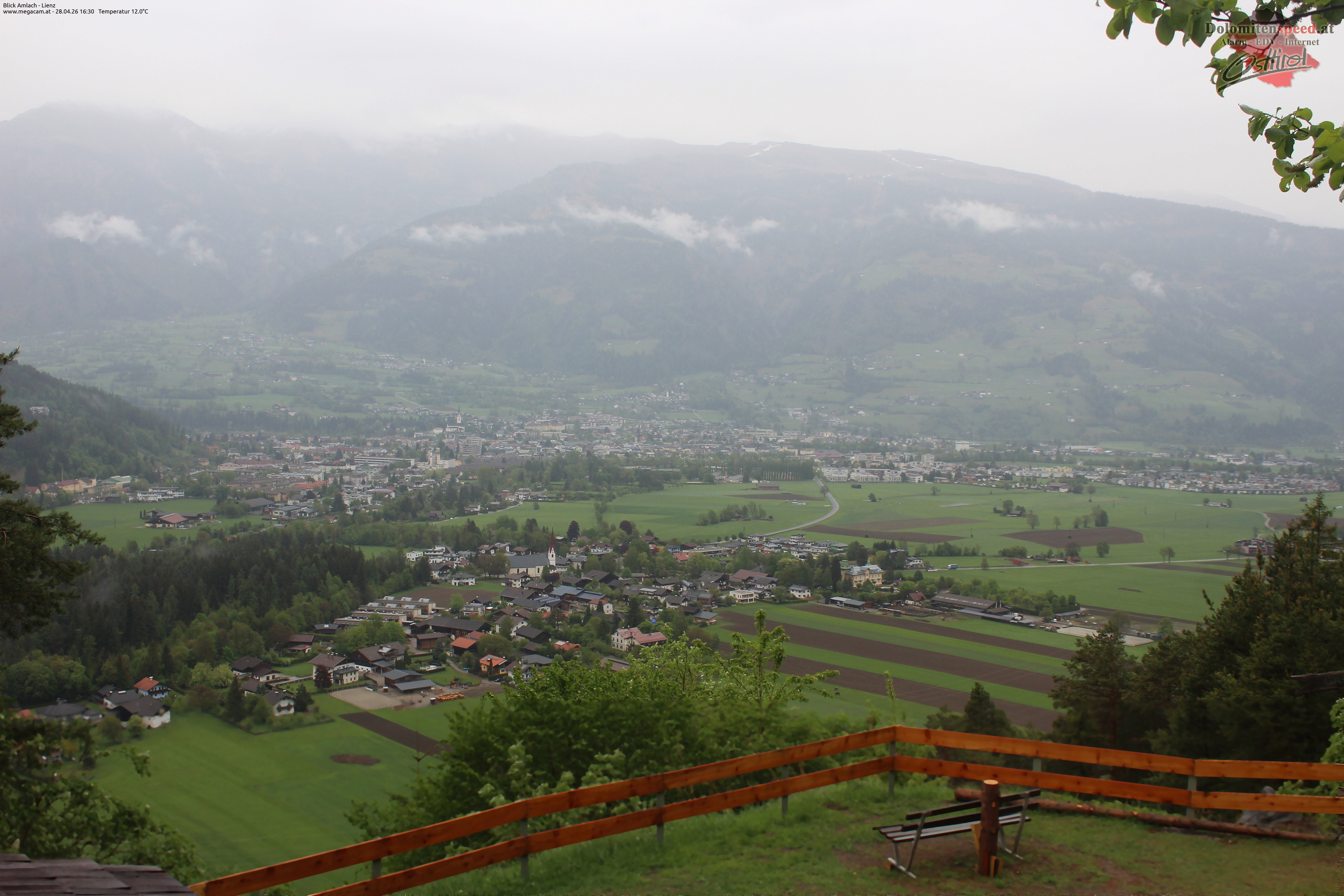 Archiv Foto Webcam Blick Amlach - Lienz - Osttirol