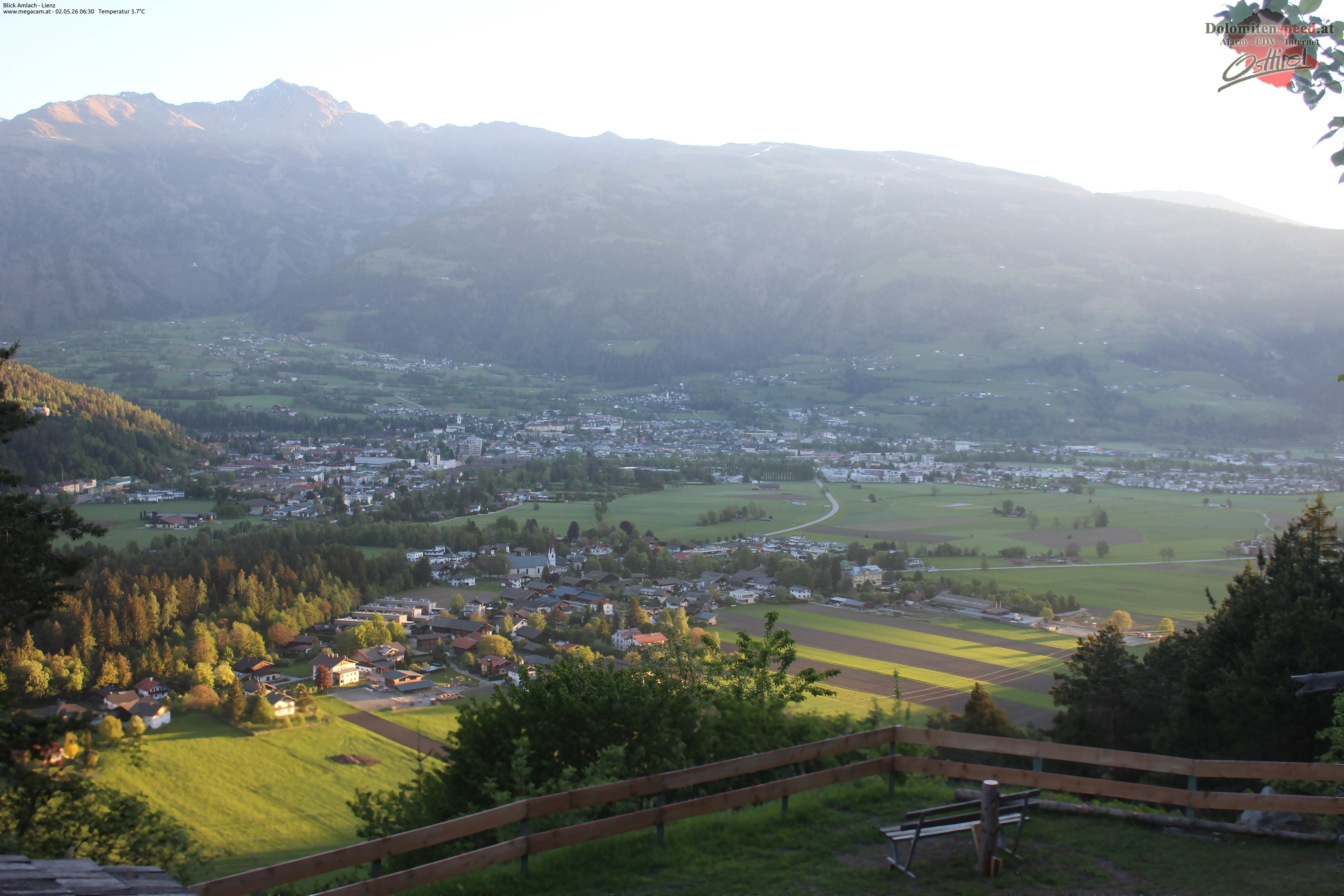 Archiv Foto Webcam Blick Amlach - Lienz - Osttirol