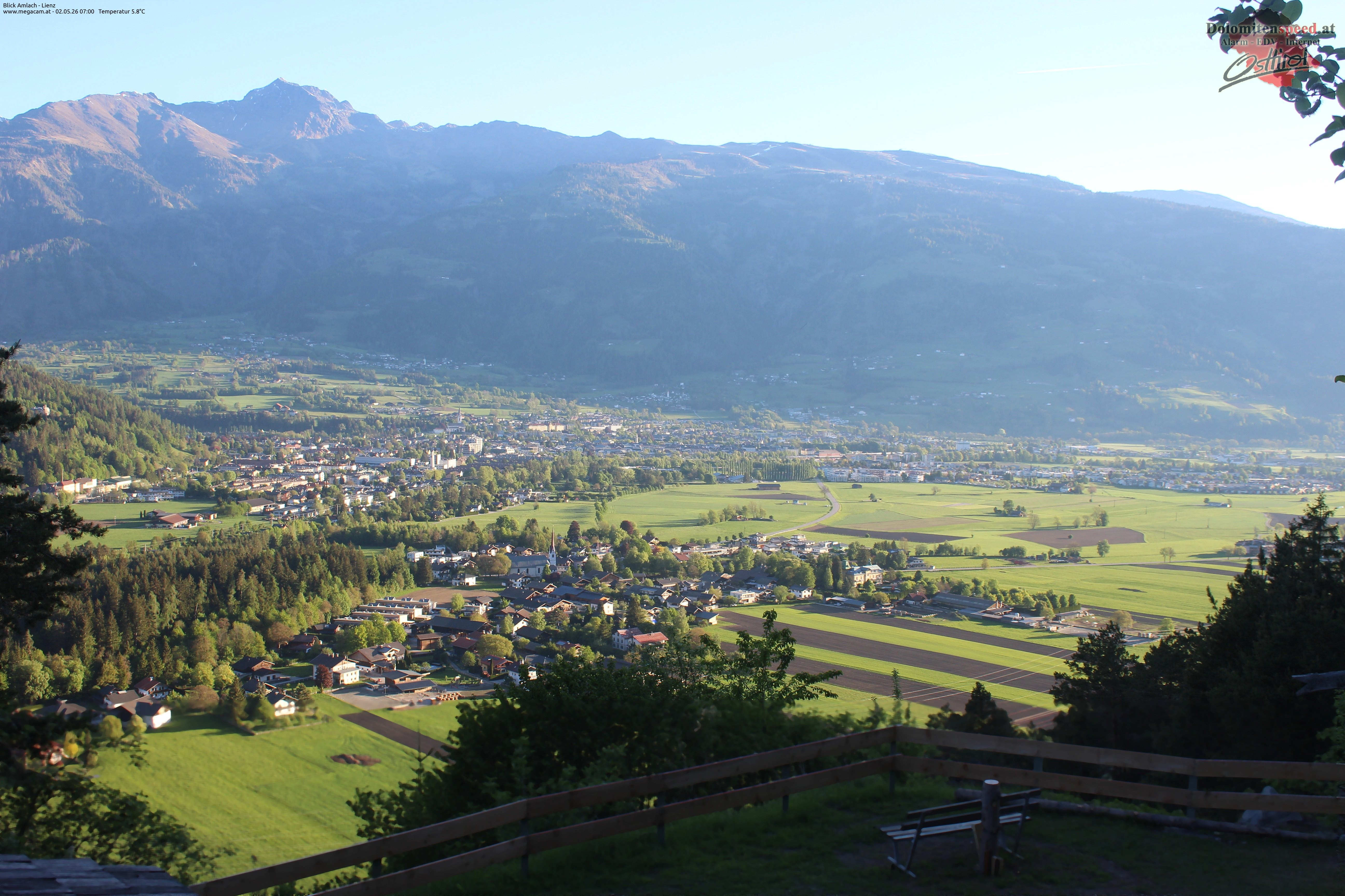 Archiv Foto Webcam Blick Amlach - Lienz - Osttirol