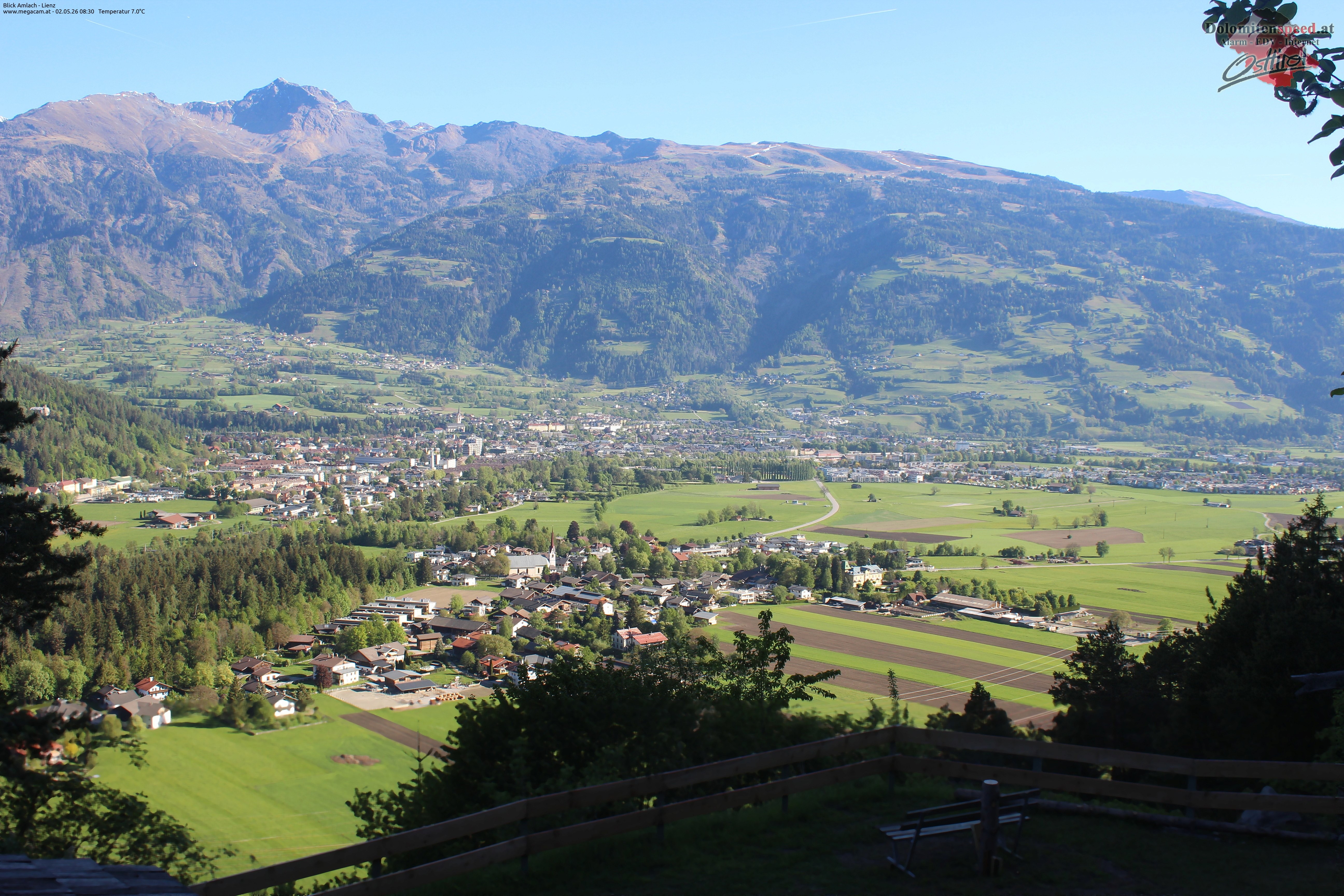 Archiv Foto Webcam Blick Amlach - Lienz - Osttirol