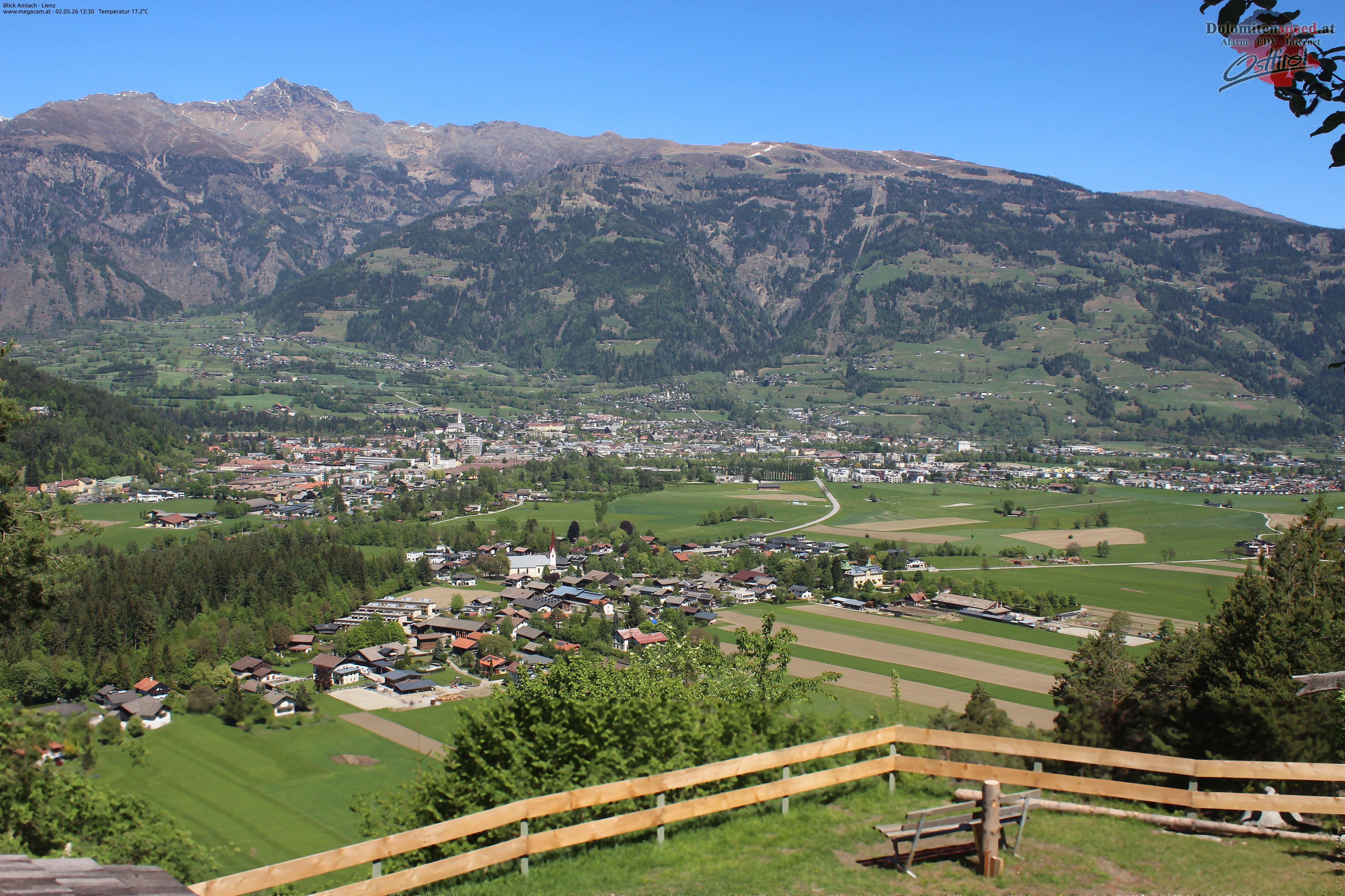 Archiv Foto Webcam Blick Amlach - Lienz - Osttirol