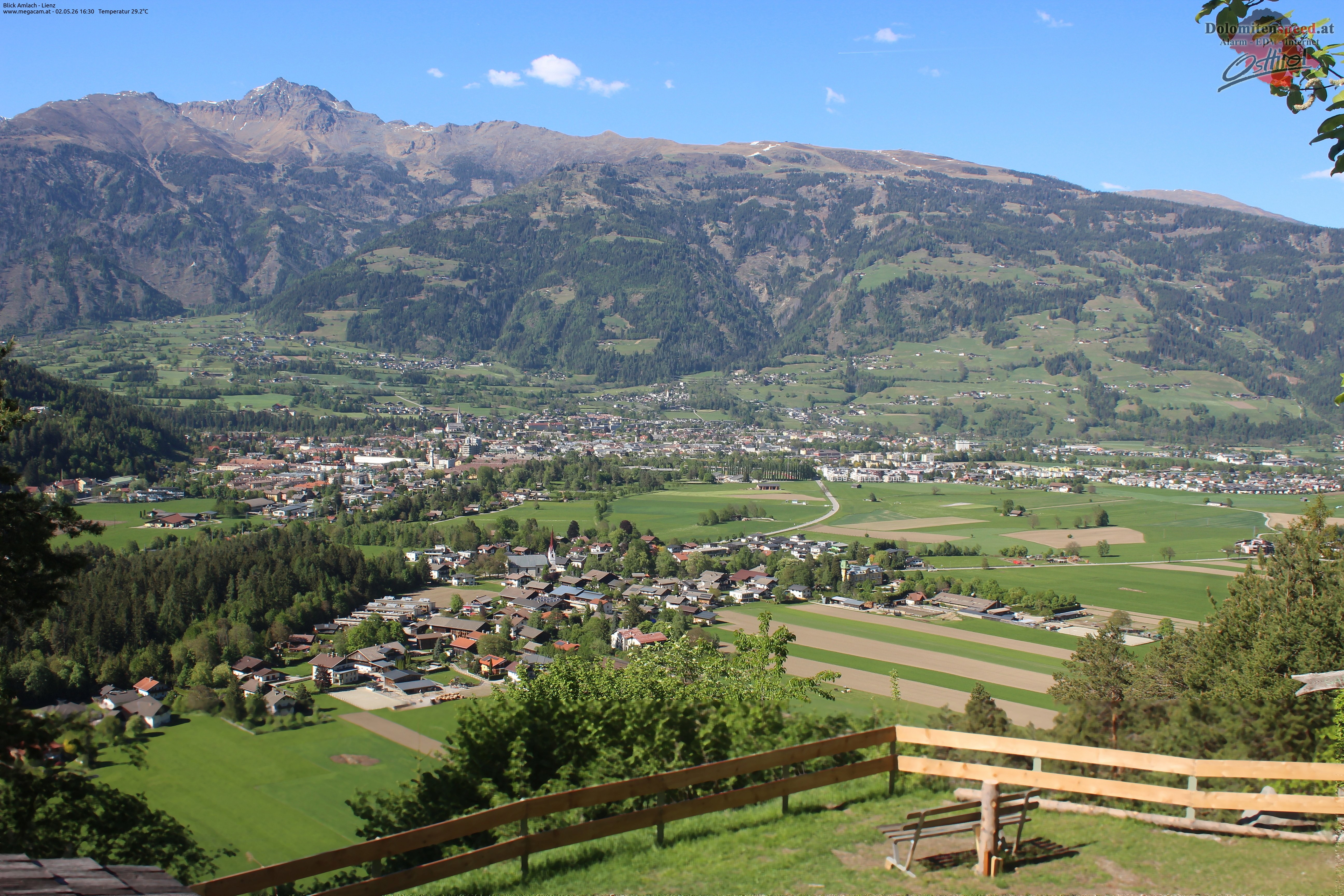 Archiv Foto Webcam Blick Amlach - Lienz - Osttirol