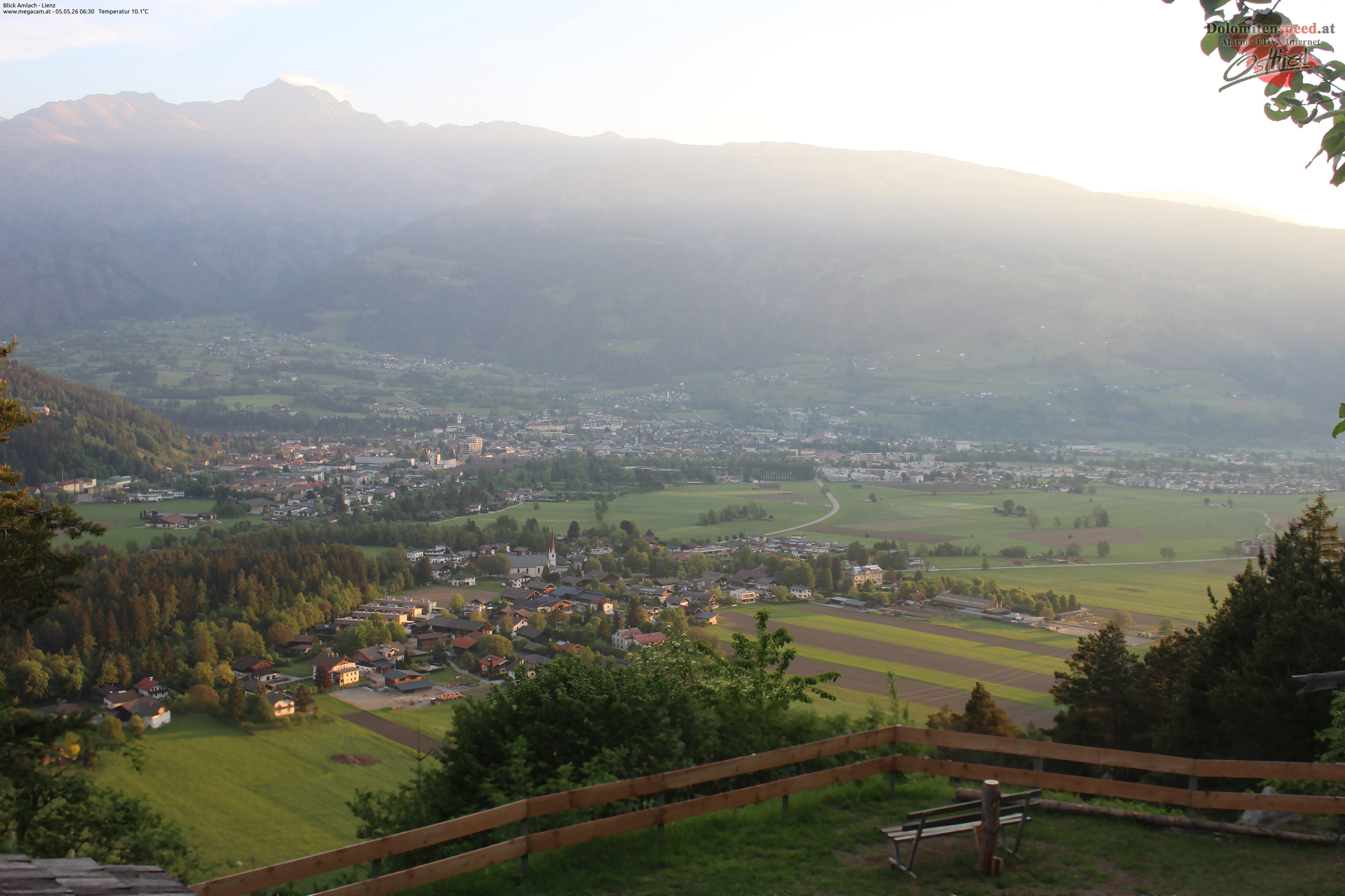 Archiv Foto Webcam Blick Amlach - Lienz - Osttirol