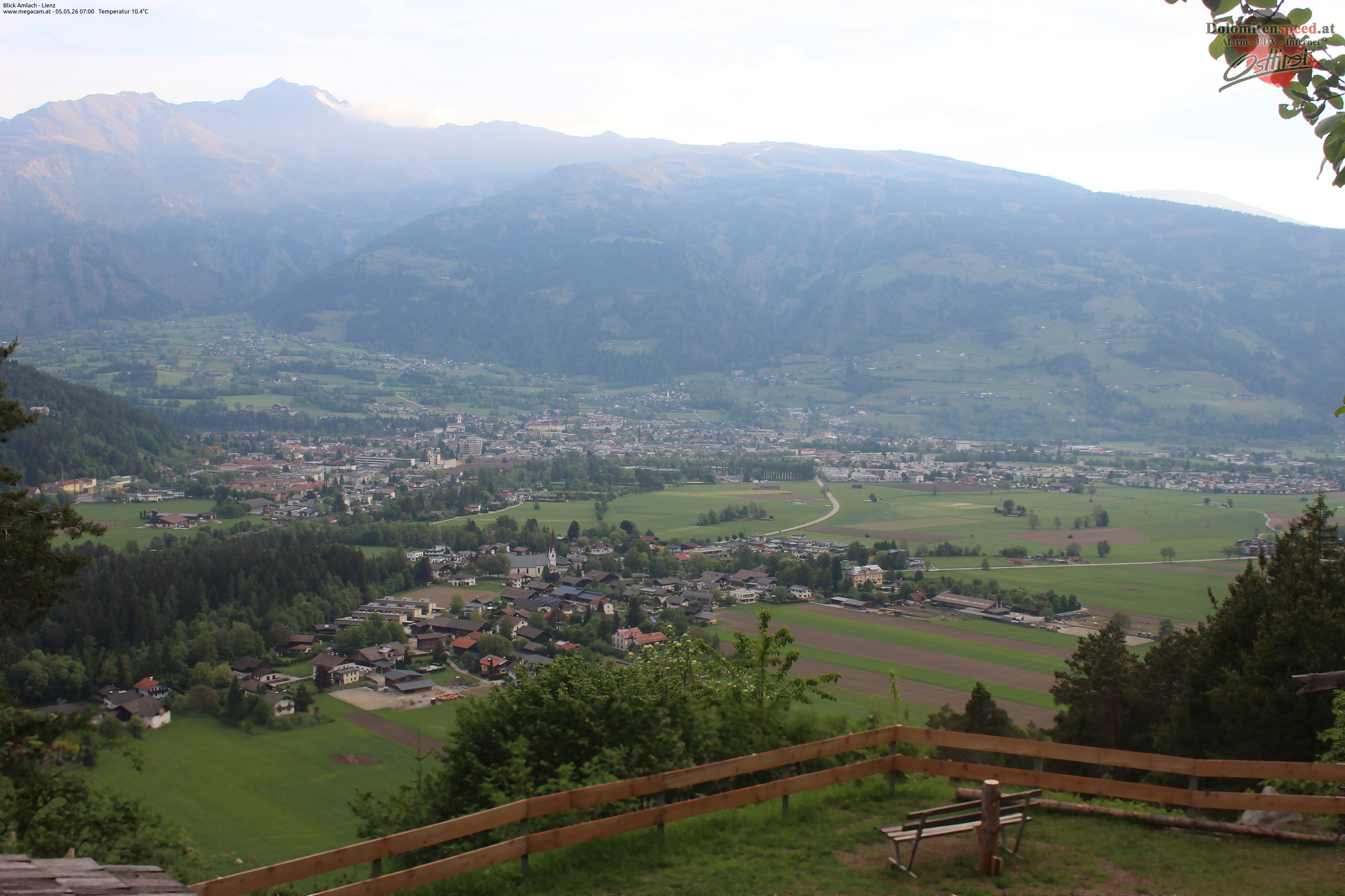 Archiv Foto Webcam Blick Amlach - Lienz - Osttirol