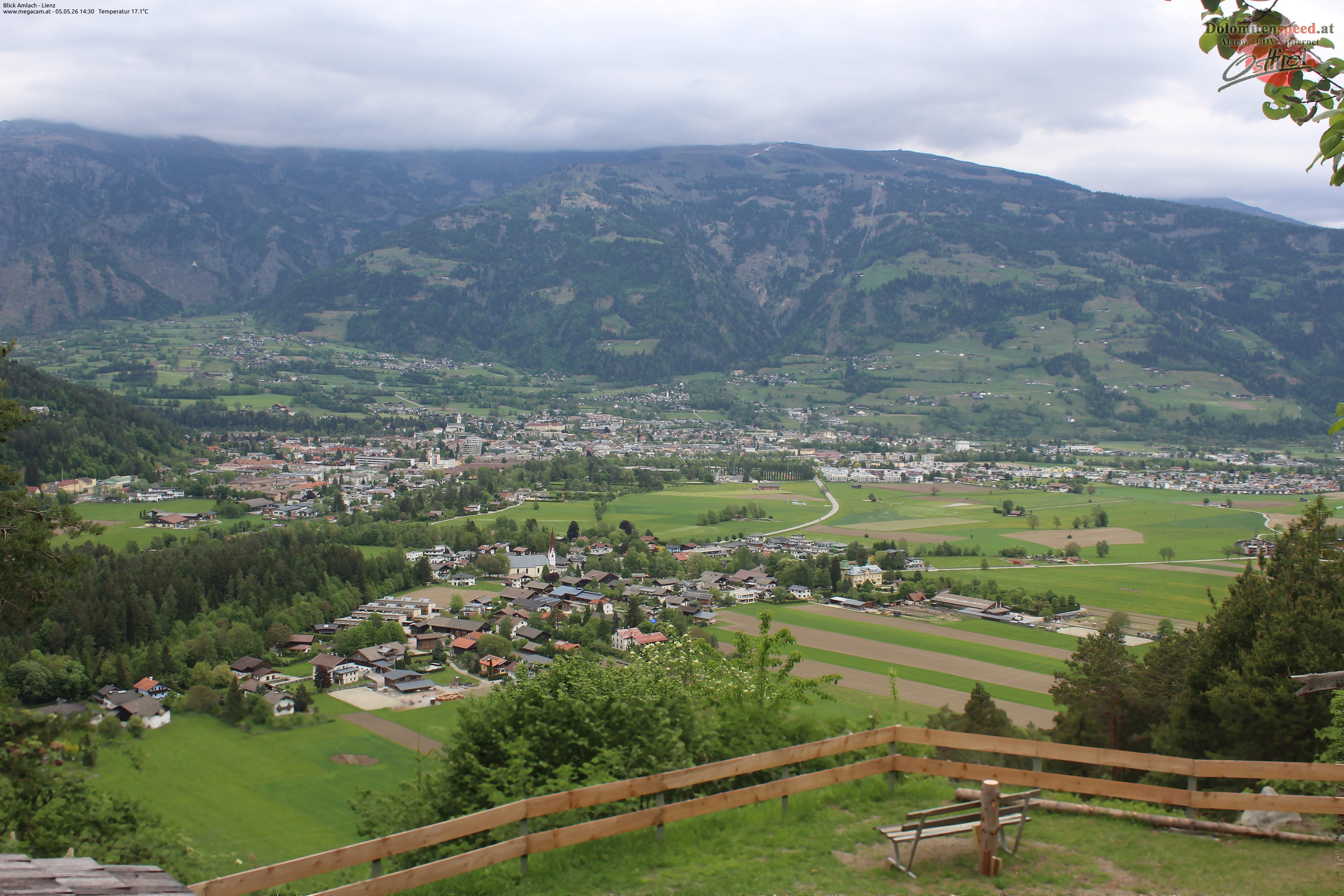 Archiv Foto Webcam Blick Amlach - Lienz - Osttirol