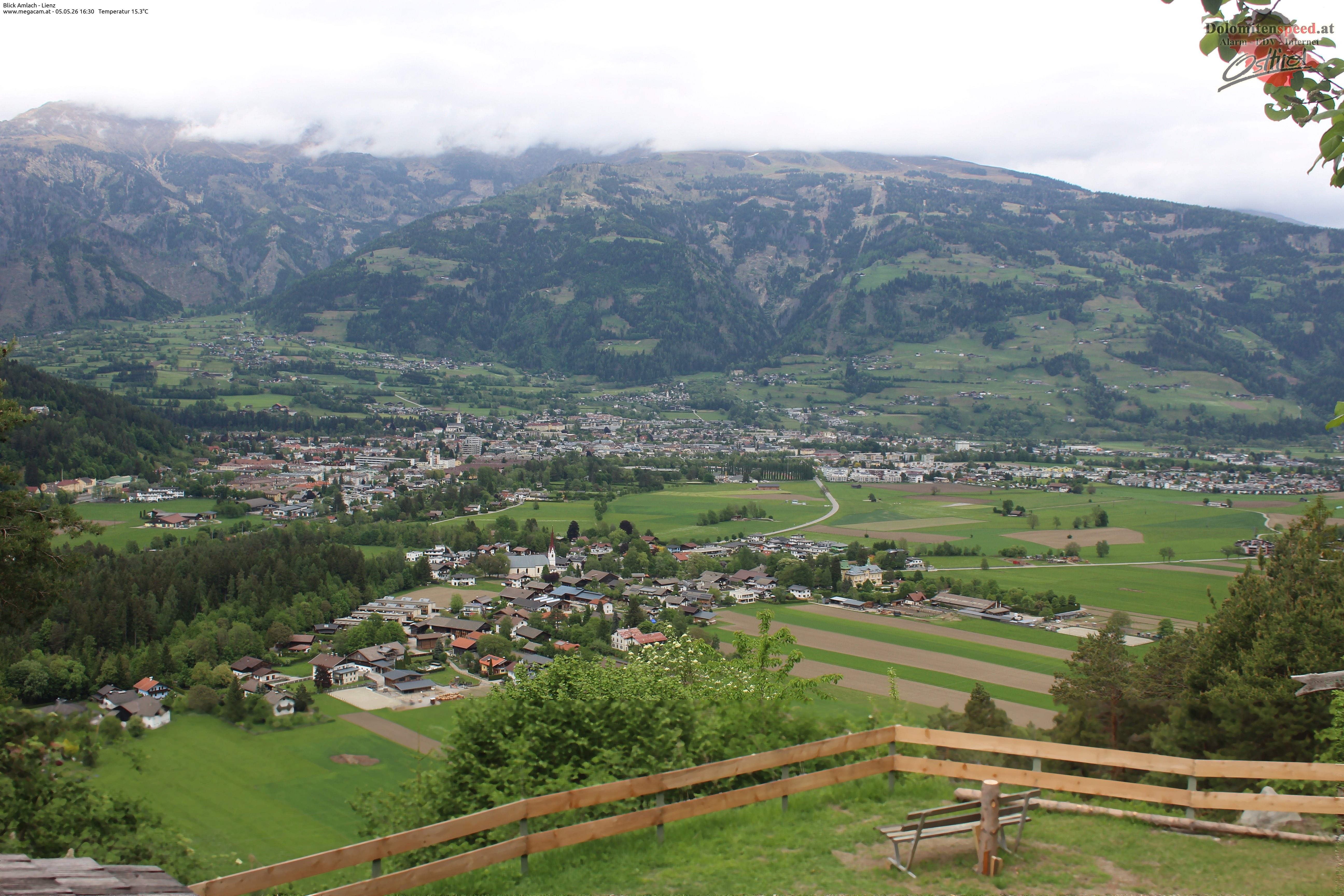 Archiv Foto Webcam Blick Amlach - Lienz - Osttirol