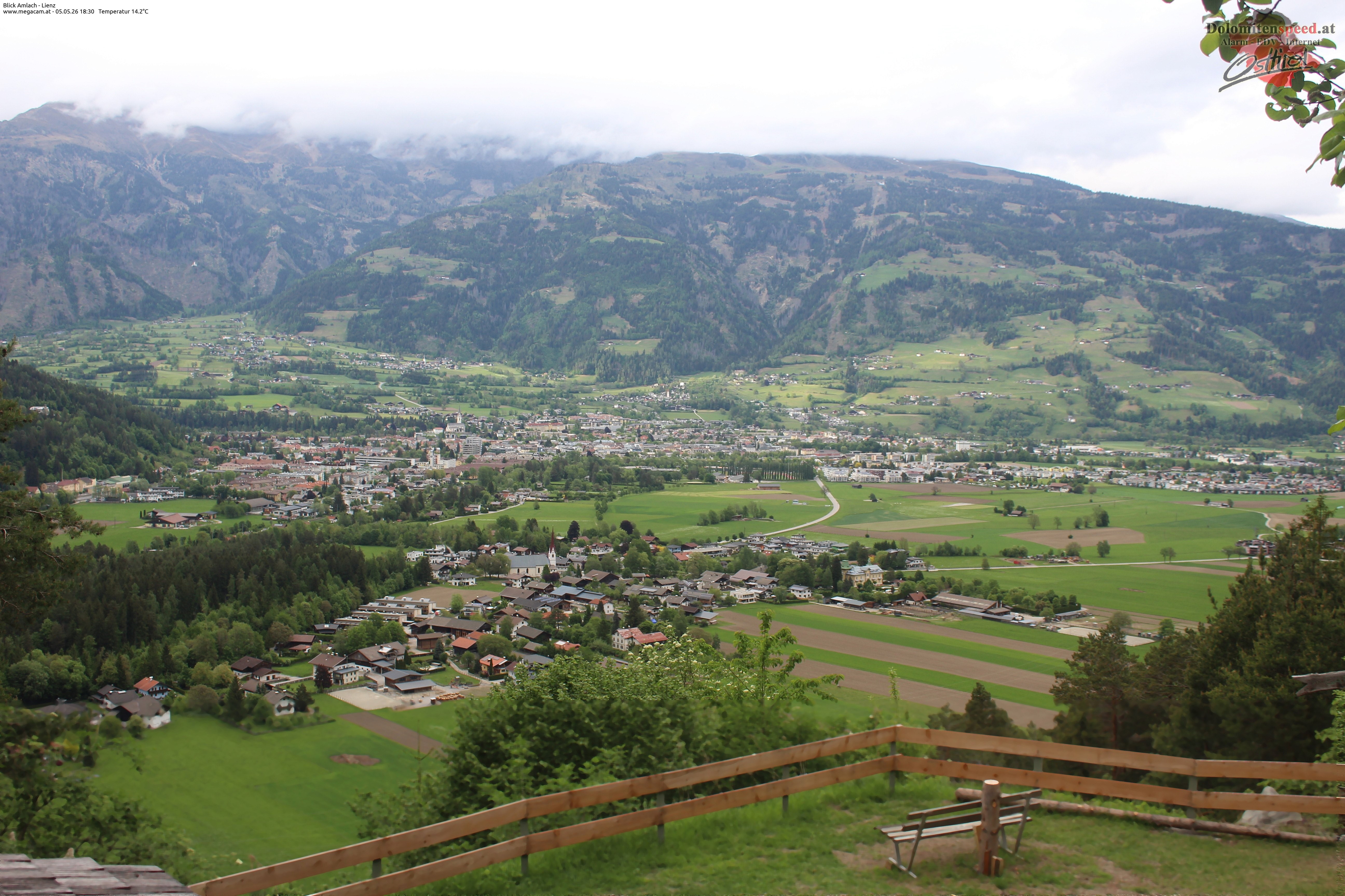 Archiv Foto Webcam Blick Amlach - Lienz - Osttirol