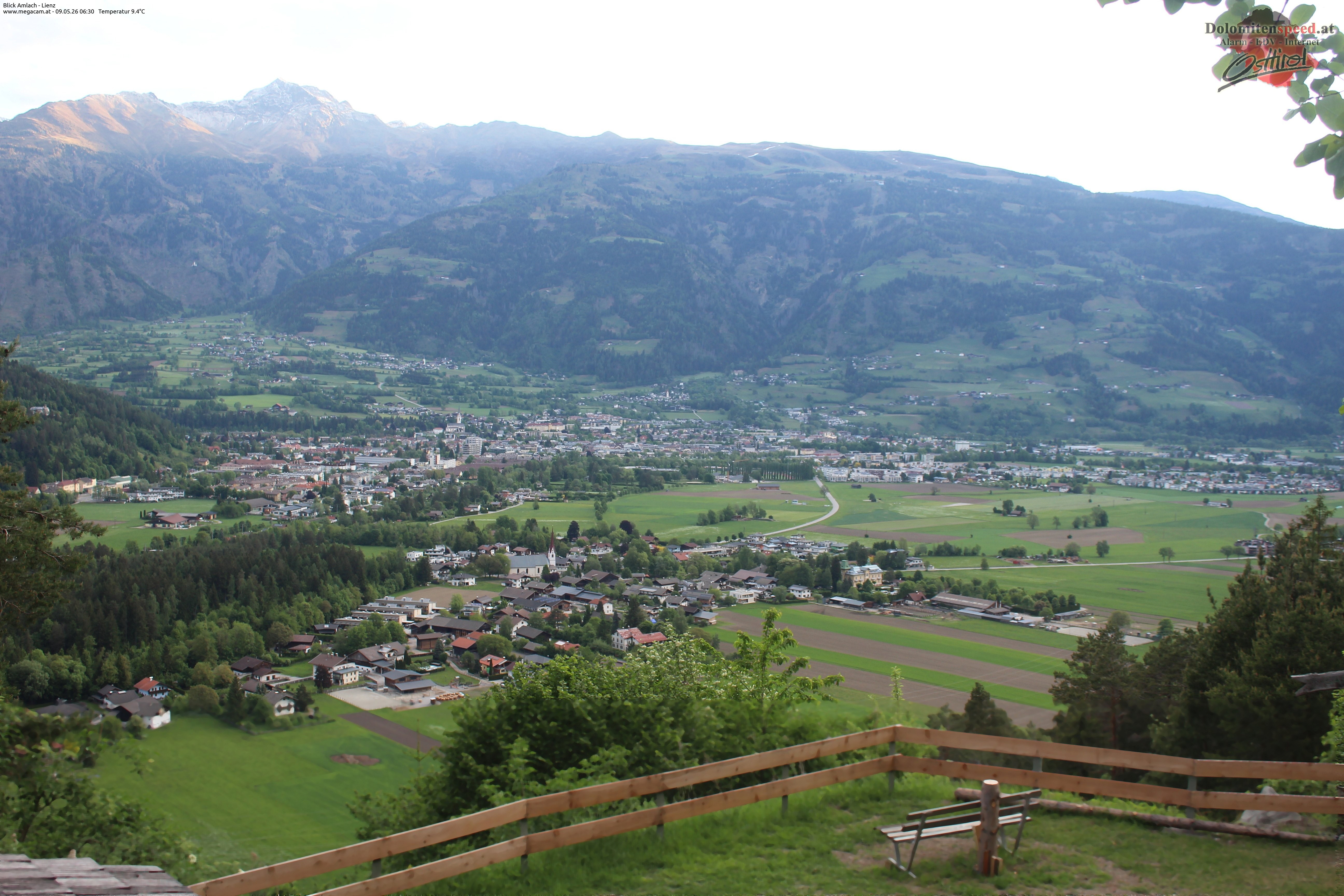 Archiv Foto Webcam Blick Amlach - Lienz - Osttirol