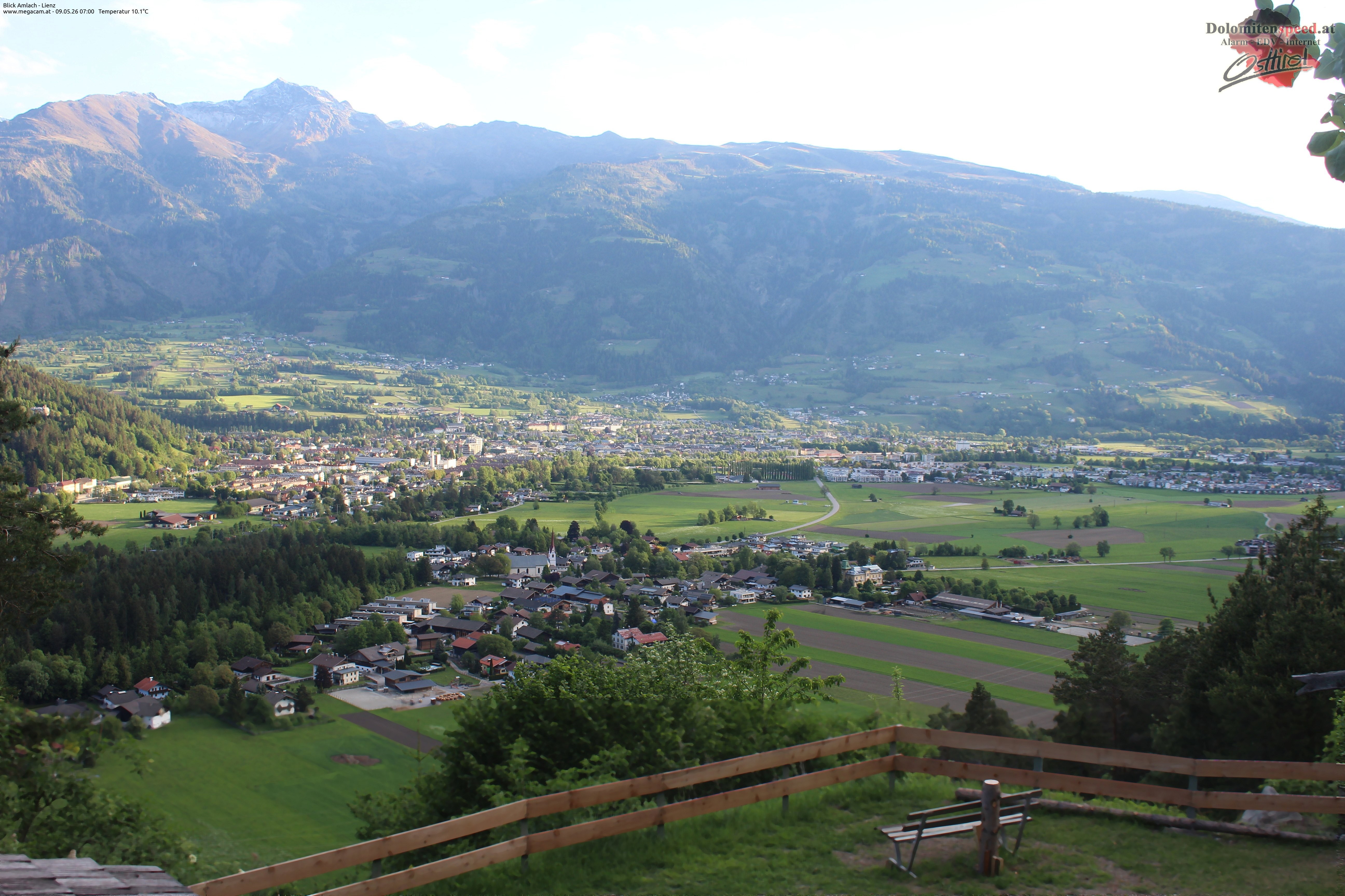 Archiv Foto Webcam Blick Amlach - Lienz - Osttirol