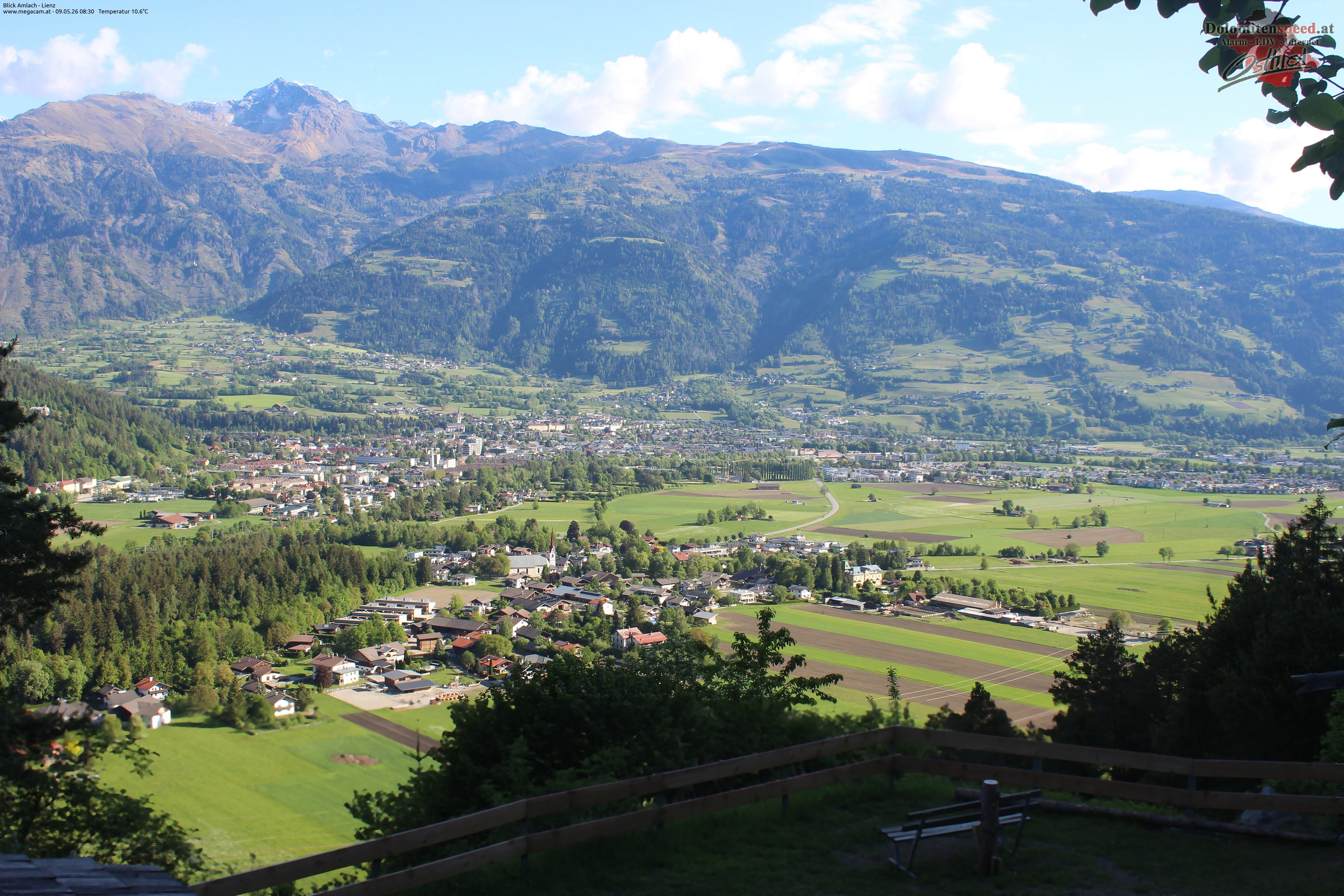 Archiv Foto Webcam Blick Amlach - Lienz - Osttirol