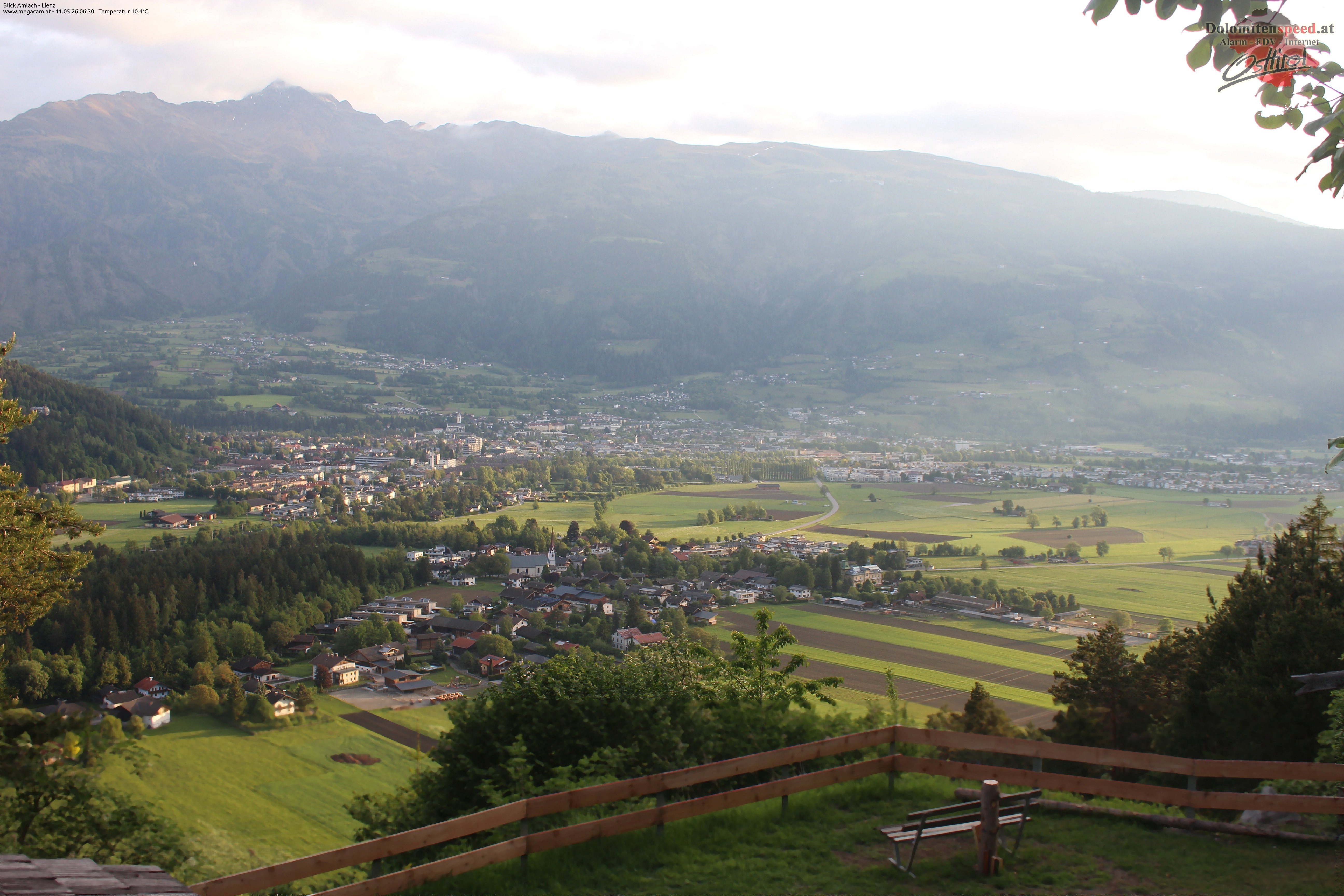 Archiv Foto Webcam Blick Amlach - Lienz - Osttirol
