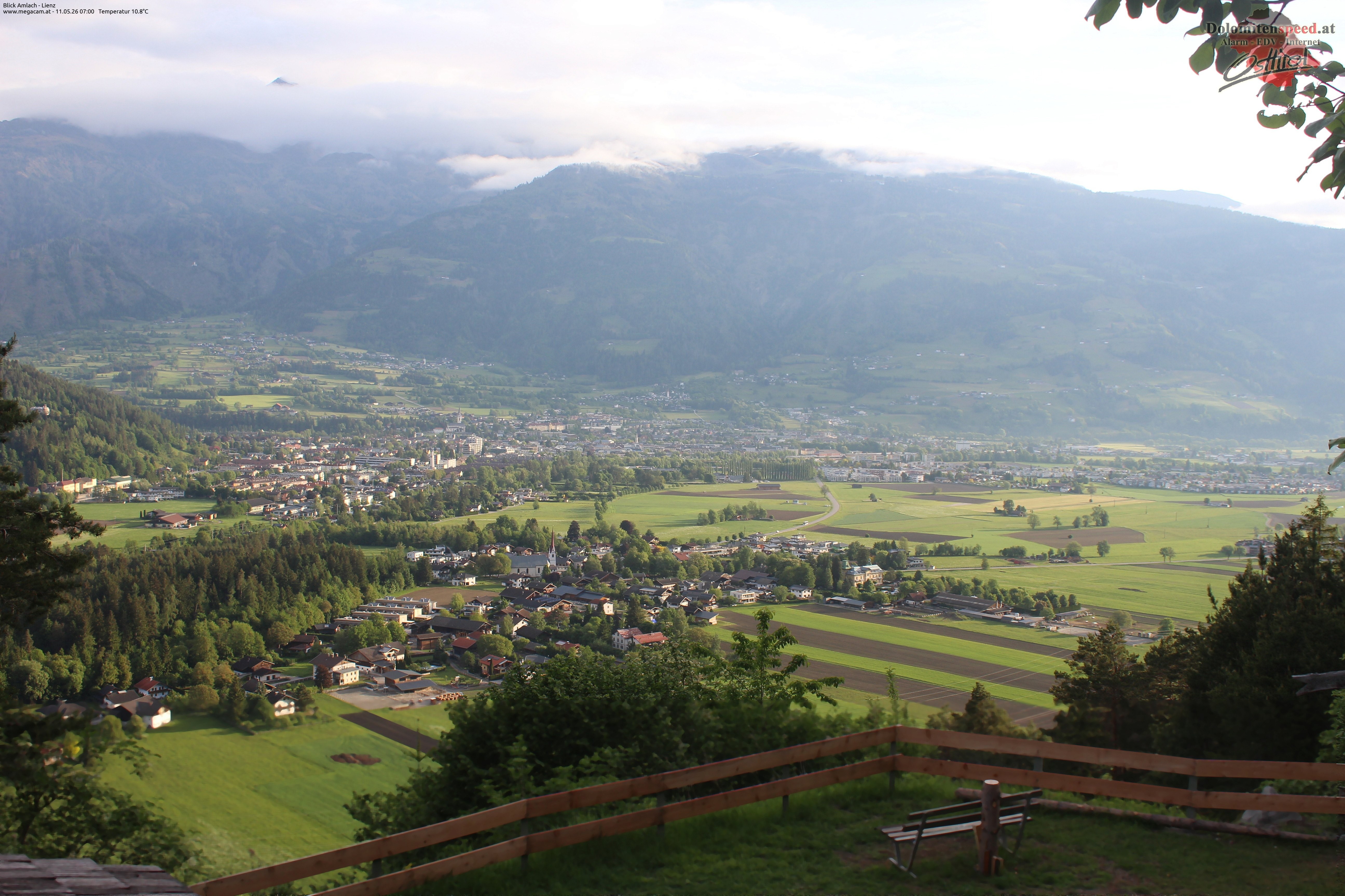 Archiv Foto Webcam Blick Amlach - Lienz - Osttirol