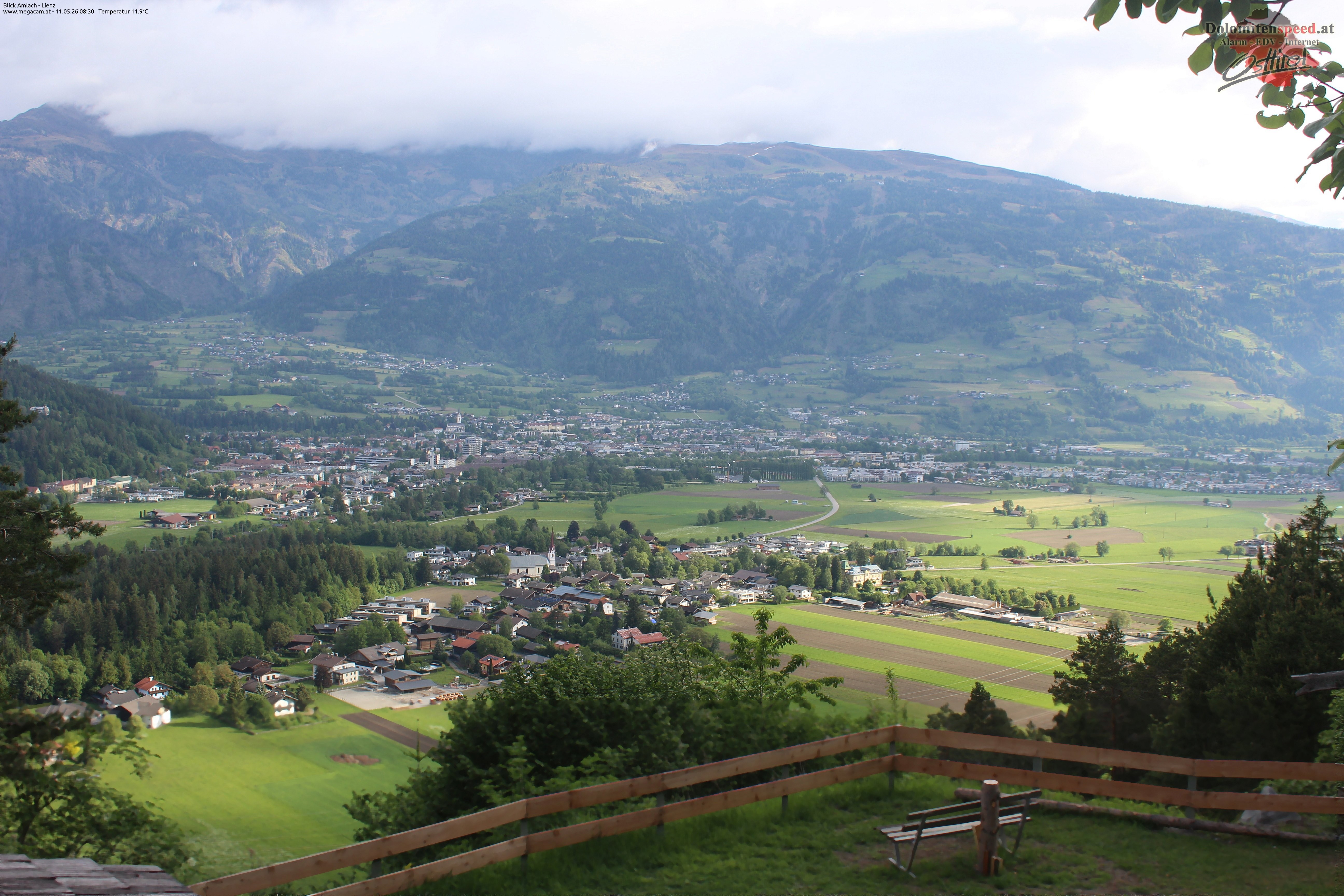 Archiv Foto Webcam Blick Amlach - Lienz - Osttirol