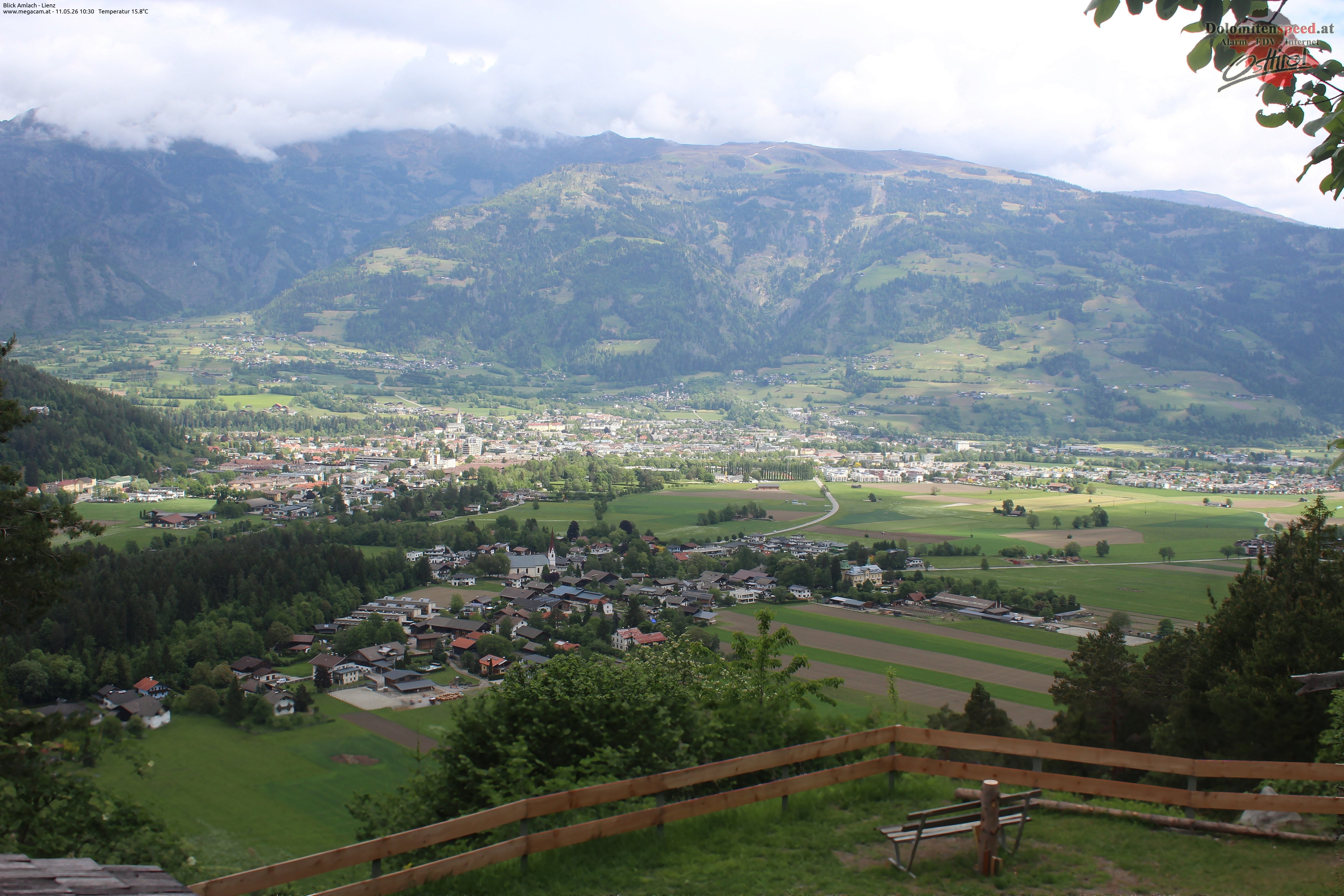 Archiv Foto Webcam Blick Amlach - Lienz - Osttirol