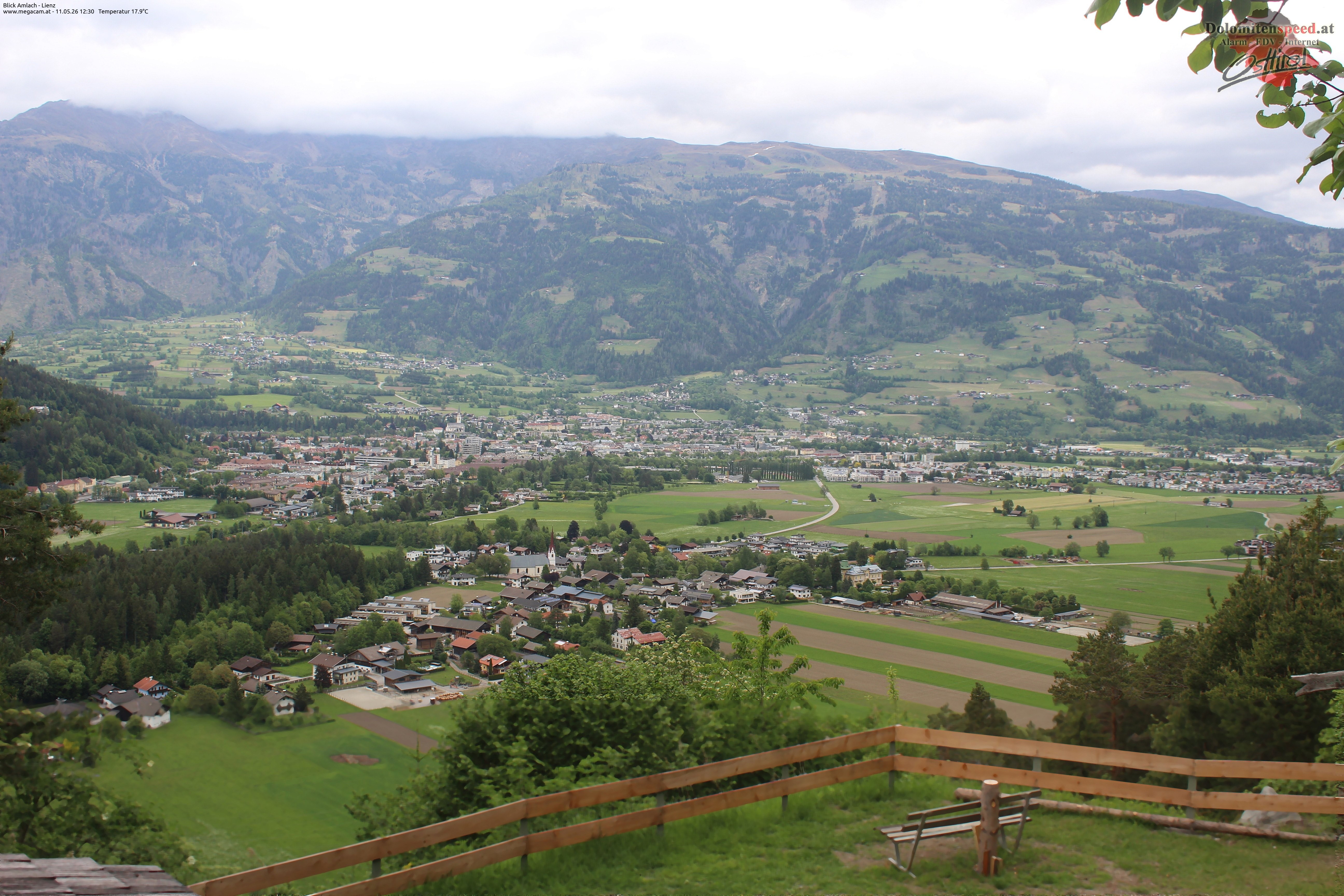 Archiv Foto Webcam Blick Amlach - Lienz - Osttirol