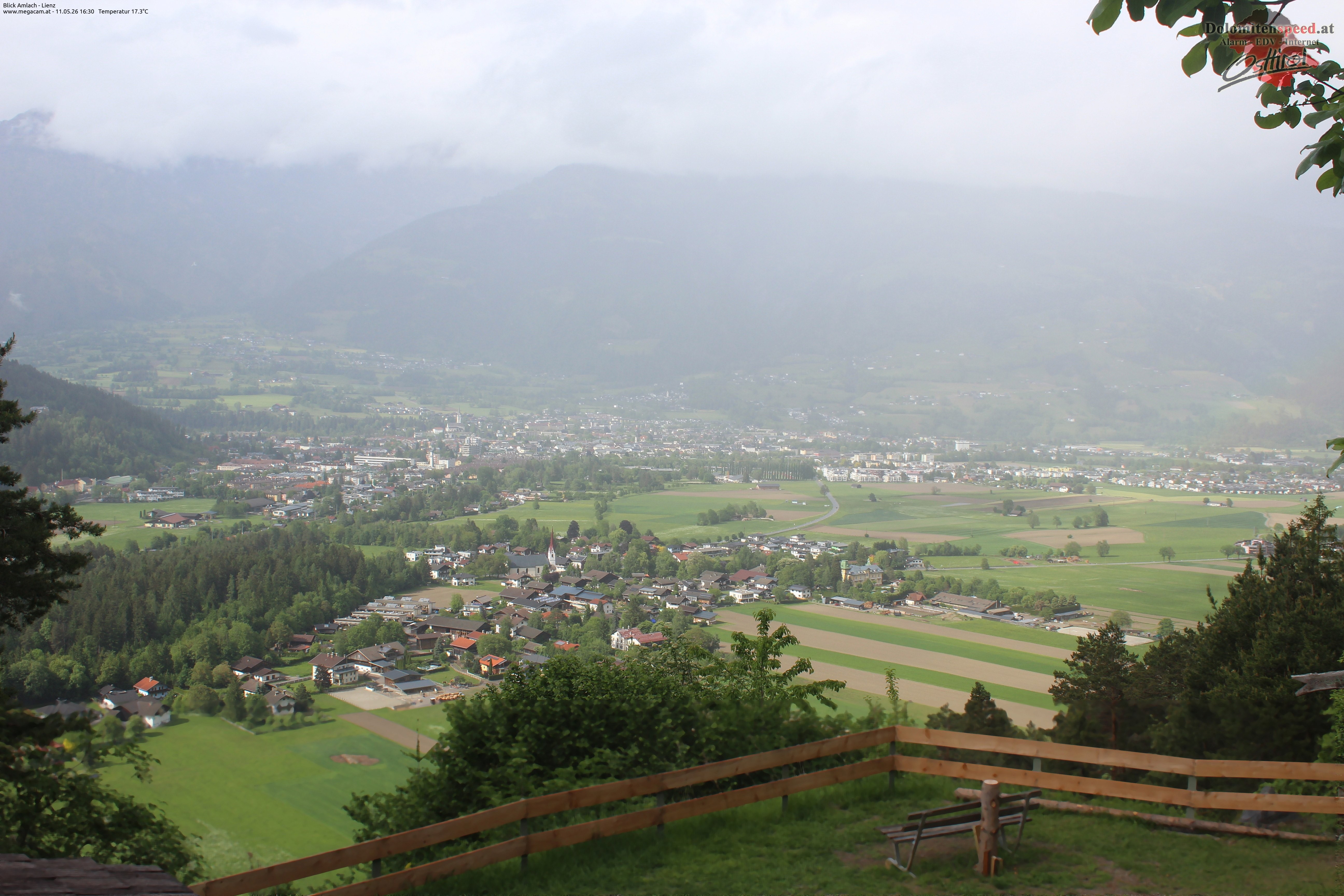 Archiv Foto Webcam Blick Amlach - Lienz - Osttirol