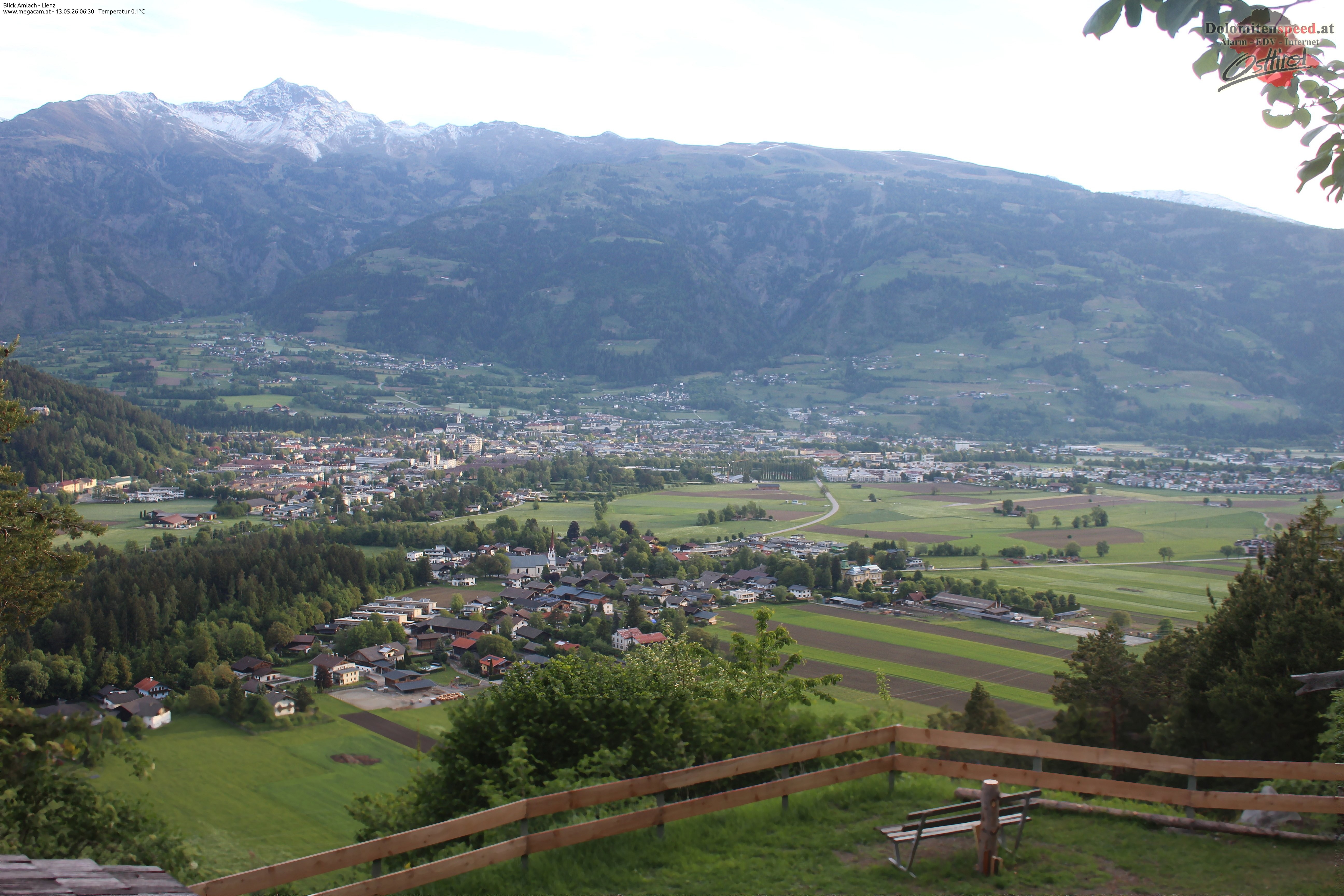 Archiv Foto Webcam Blick Amlach - Lienz - Osttirol