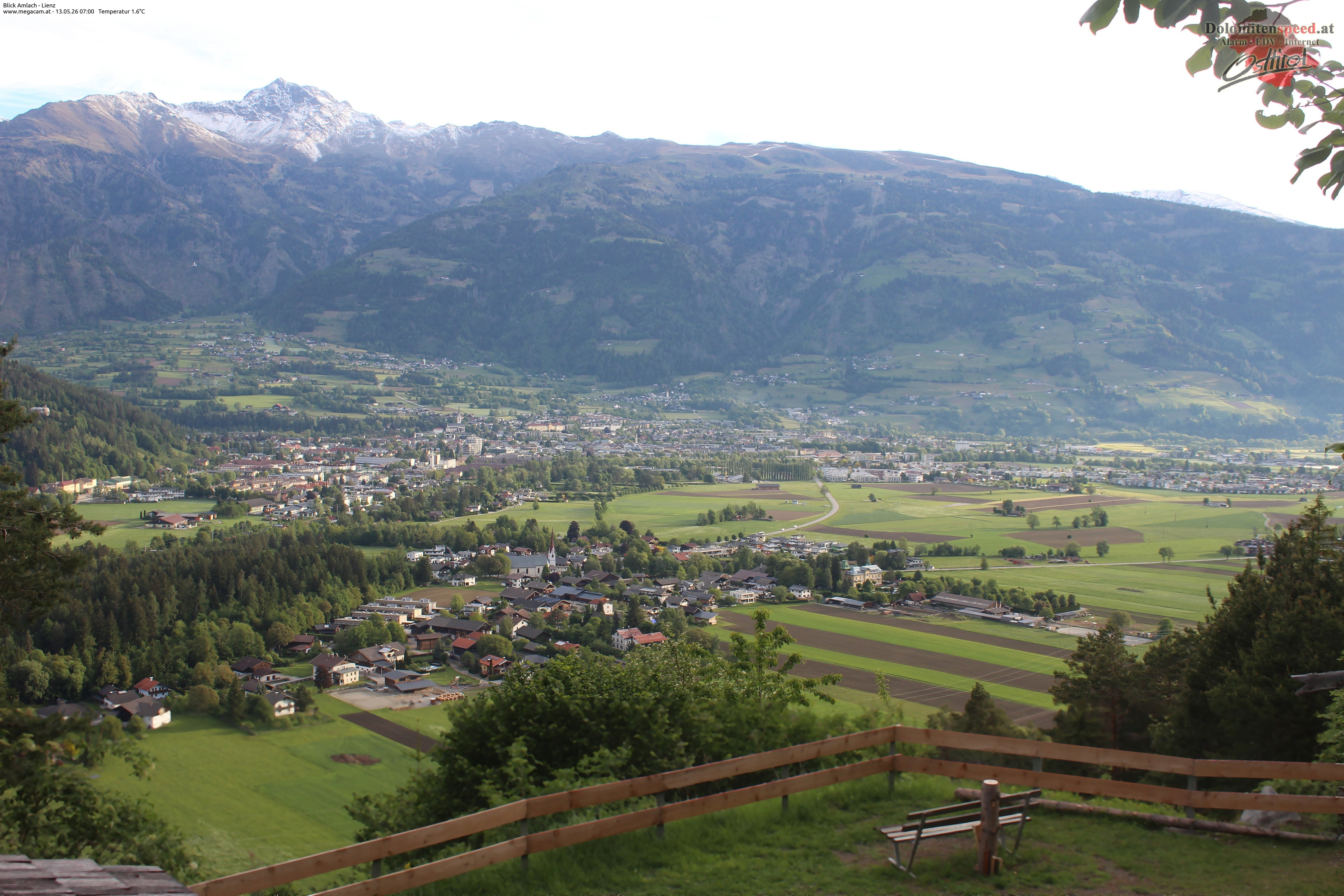 Archiv Foto Webcam Blick Amlach - Lienz - Osttirol