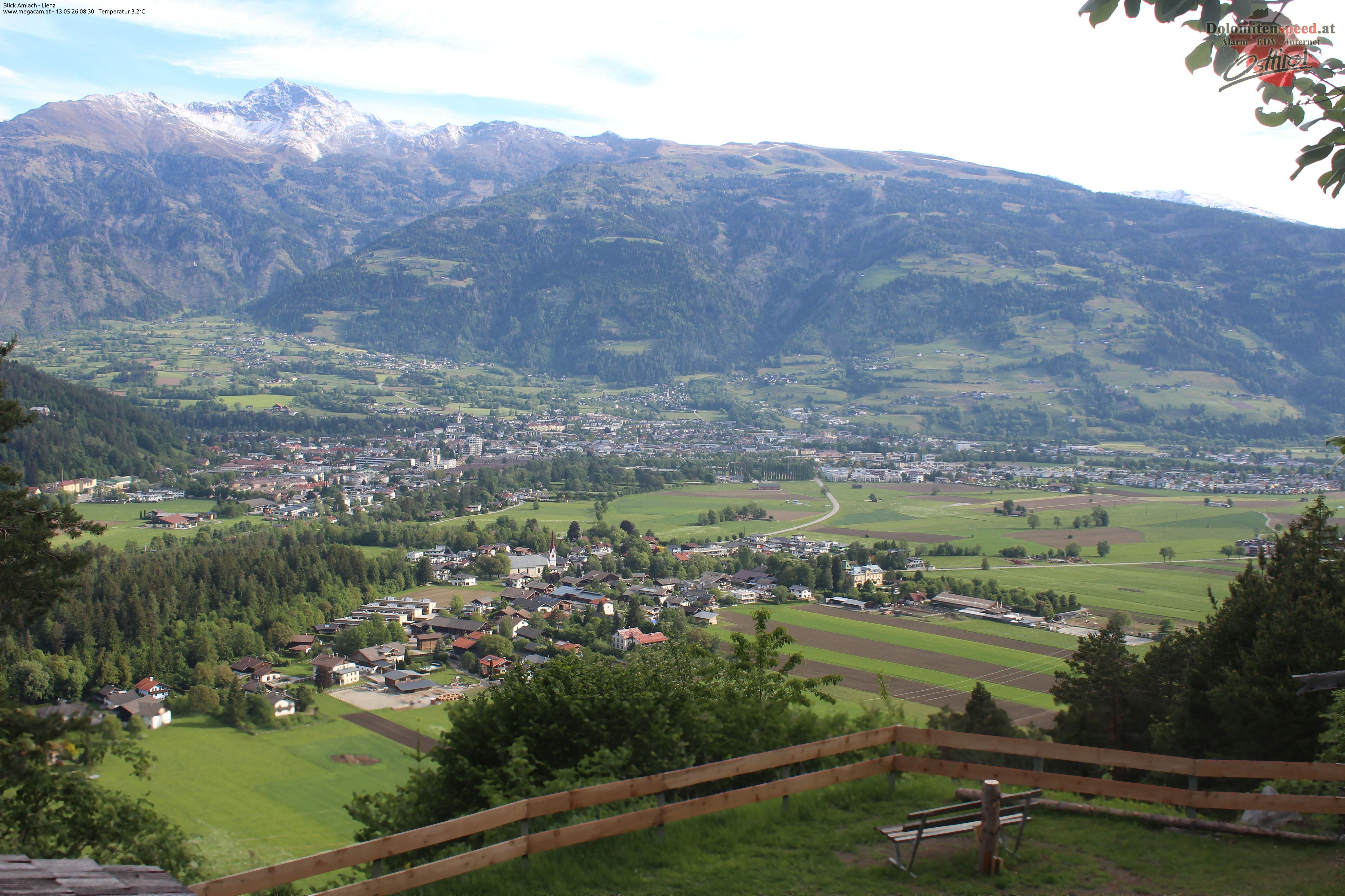 Archiv Foto Webcam Blick Amlach - Lienz - Osttirol