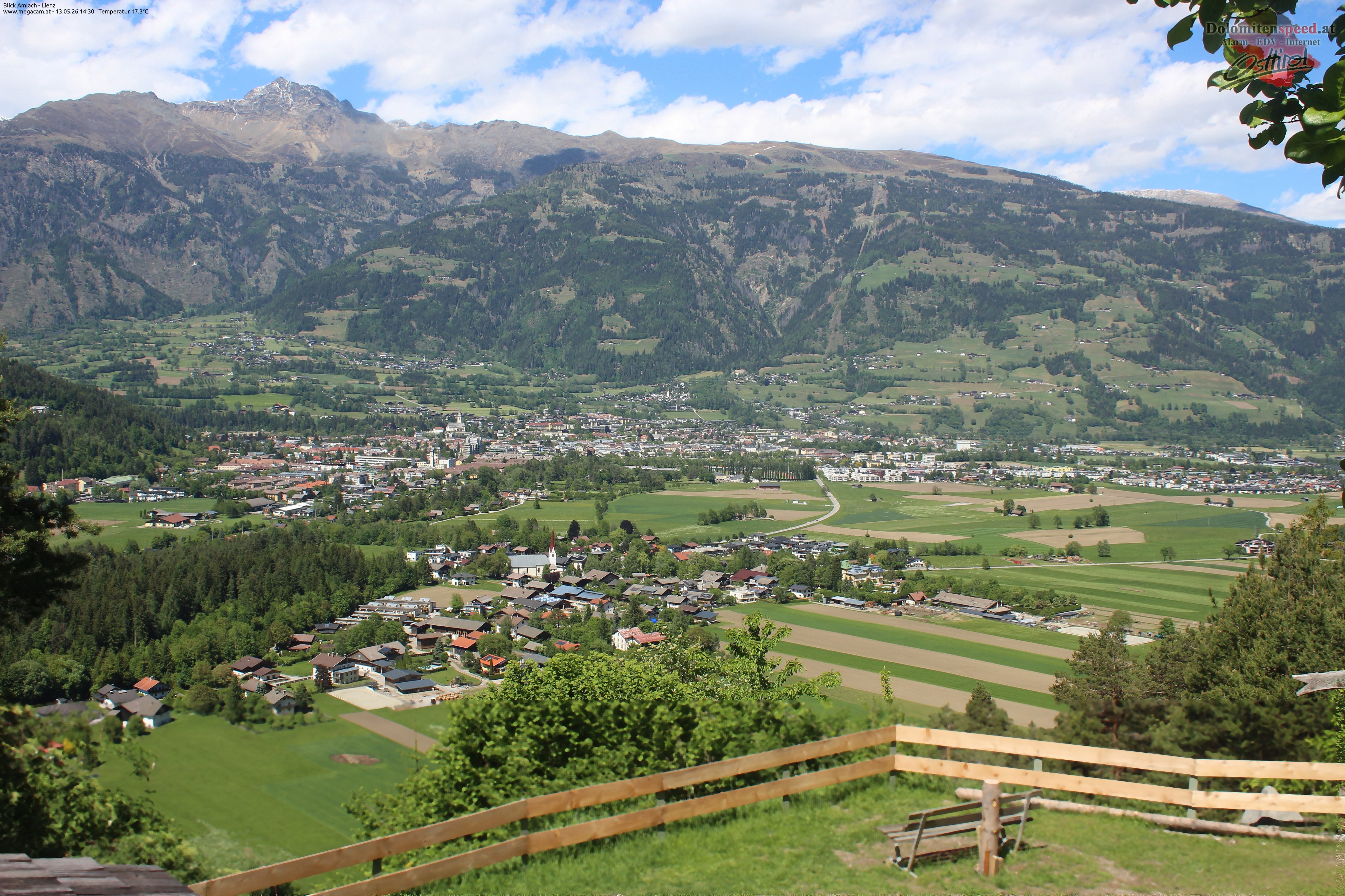 Archiv Foto Webcam Blick Amlach - Lienz - Osttirol