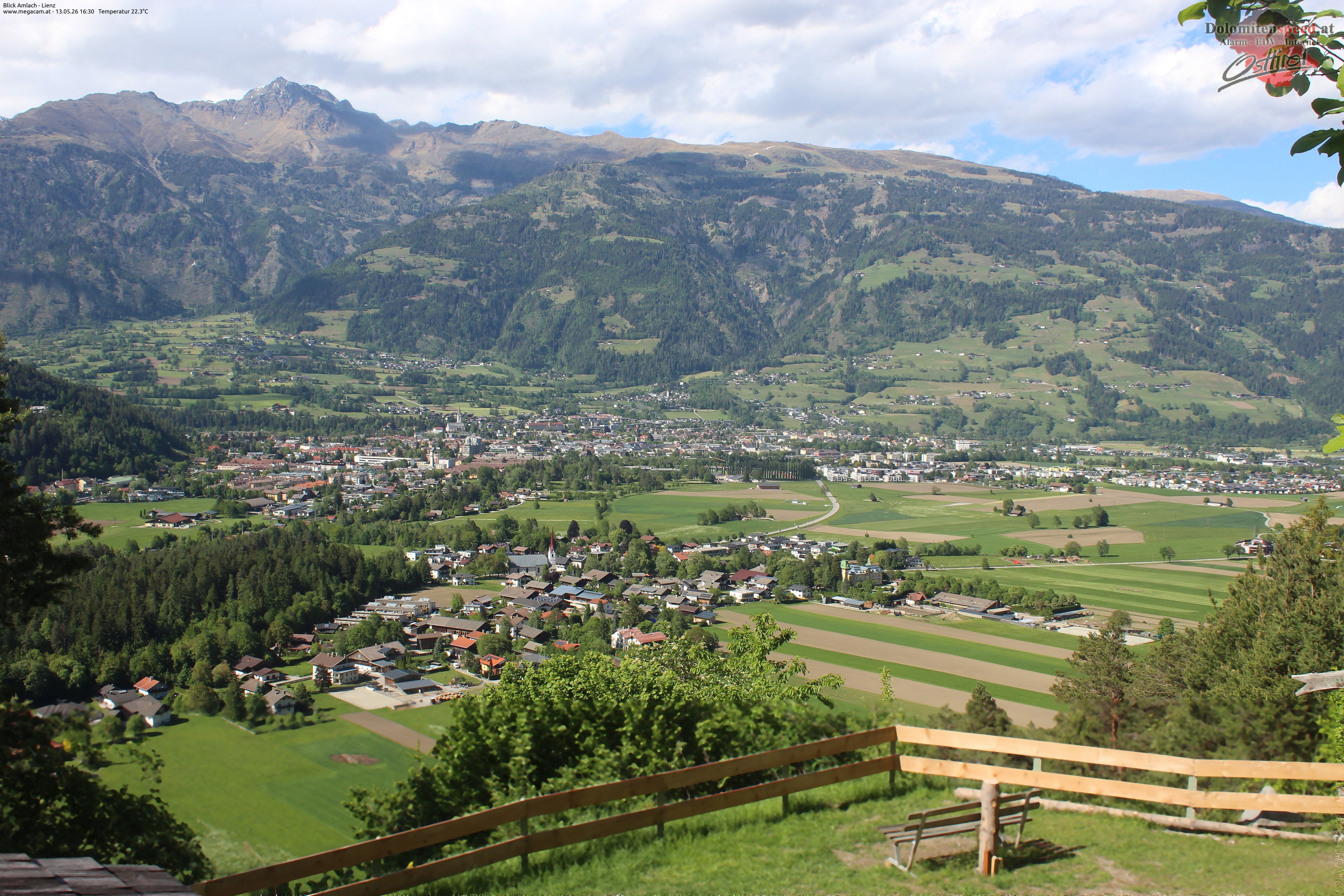 Archiv Foto Webcam Blick Amlach - Lienz - Osttirol