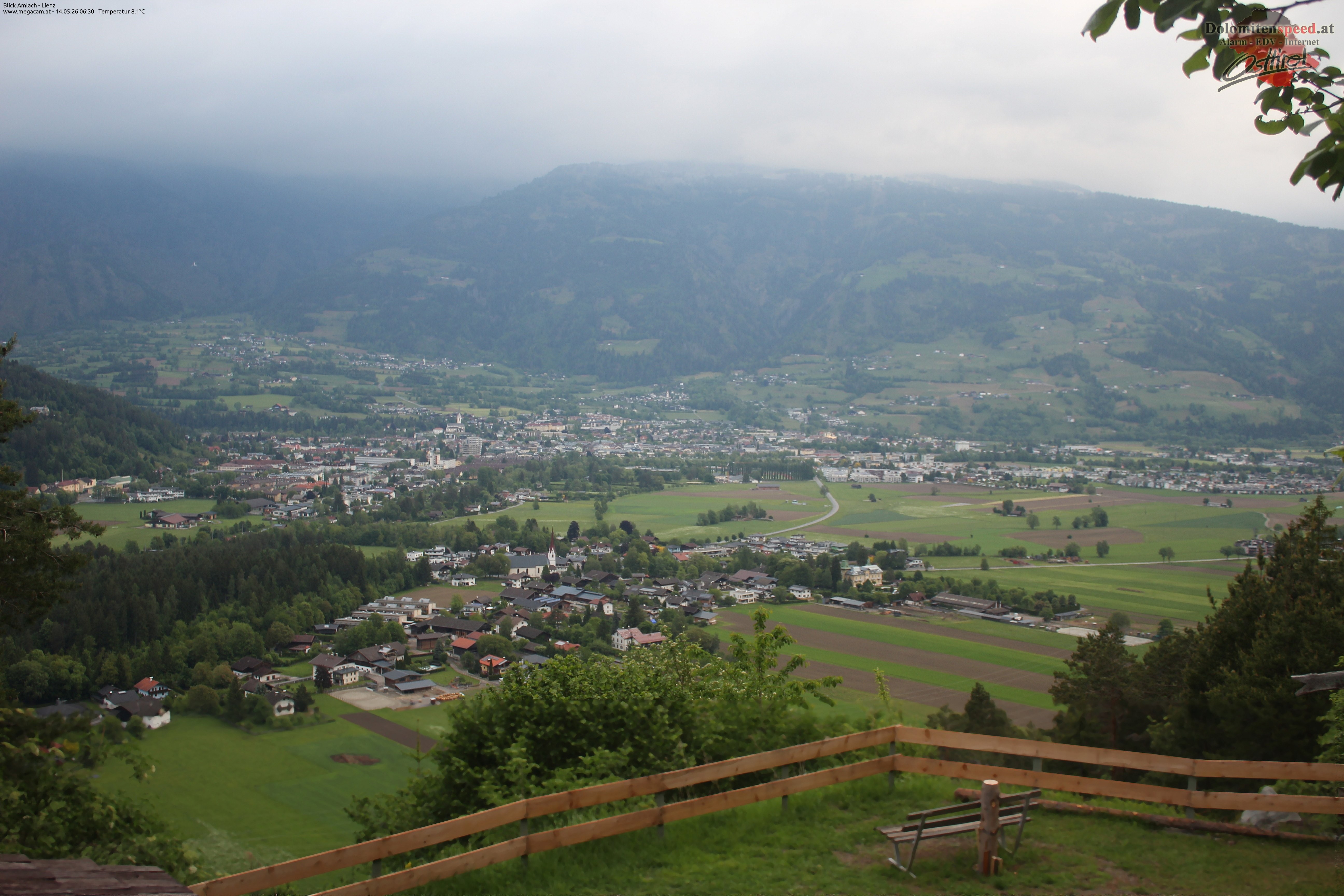 Archiv Foto Webcam Blick Amlach - Lienz - Osttirol