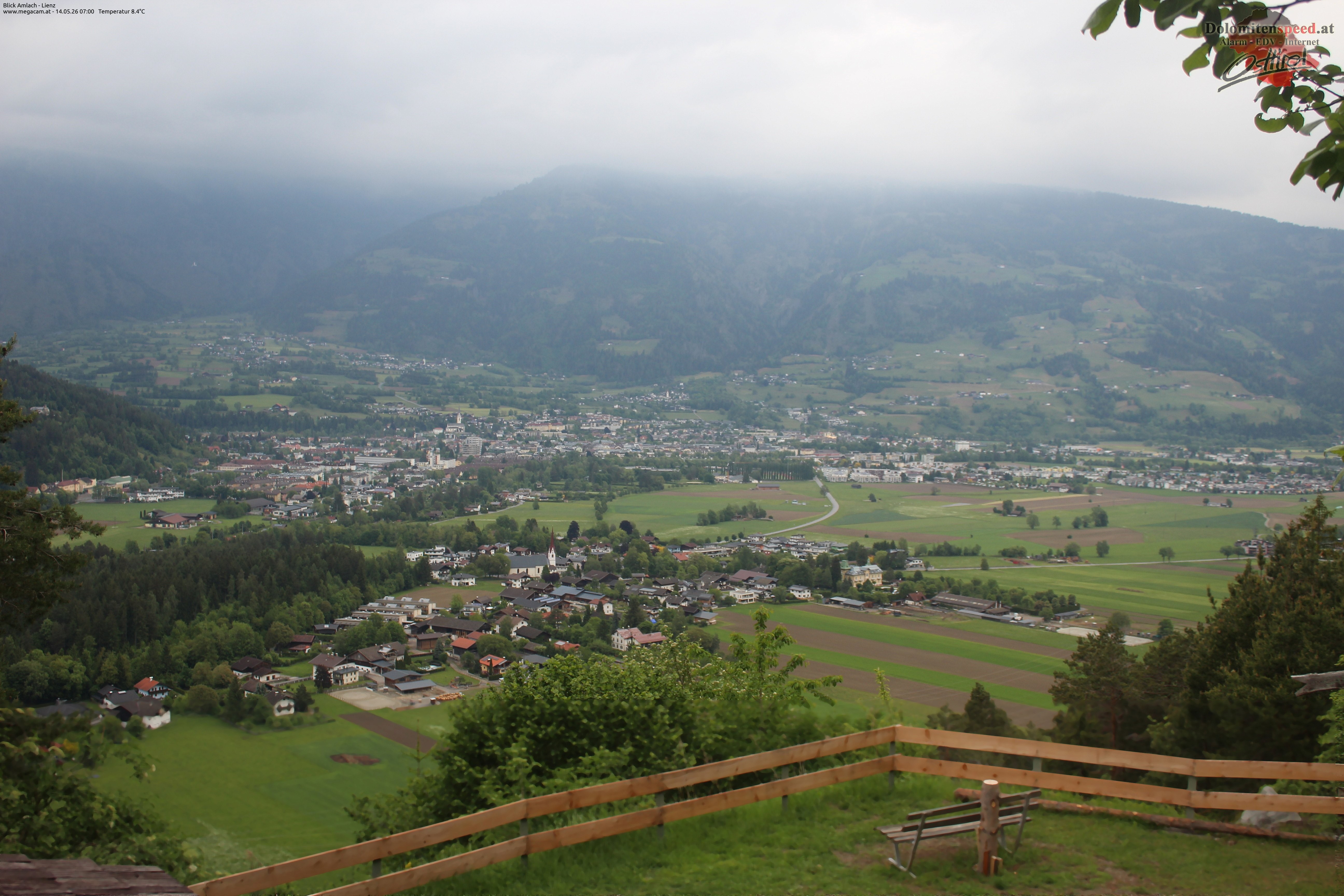 Archiv Foto Webcam Blick Amlach - Lienz - Osttirol