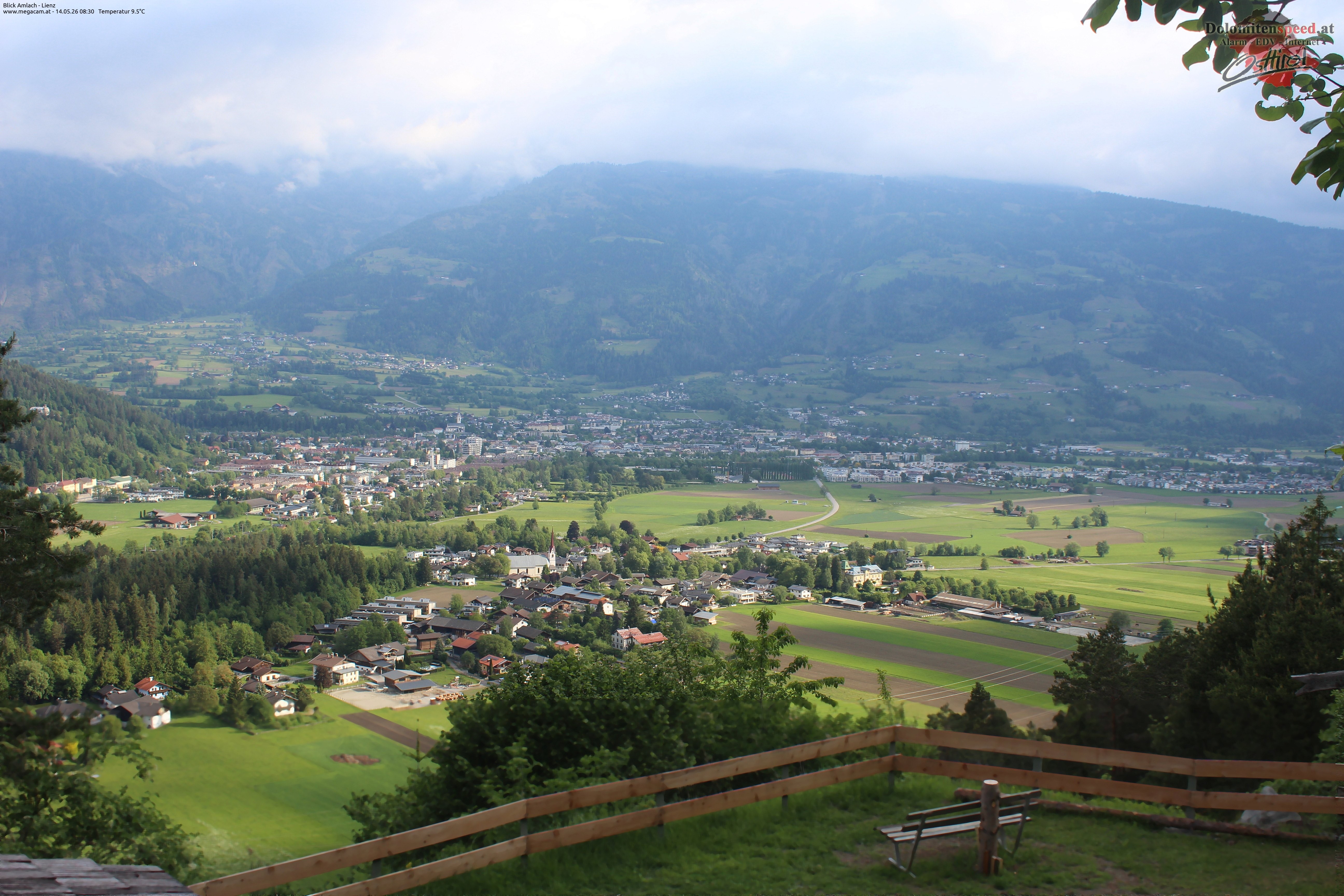 Archiv Foto Webcam Blick Amlach - Lienz - Osttirol
