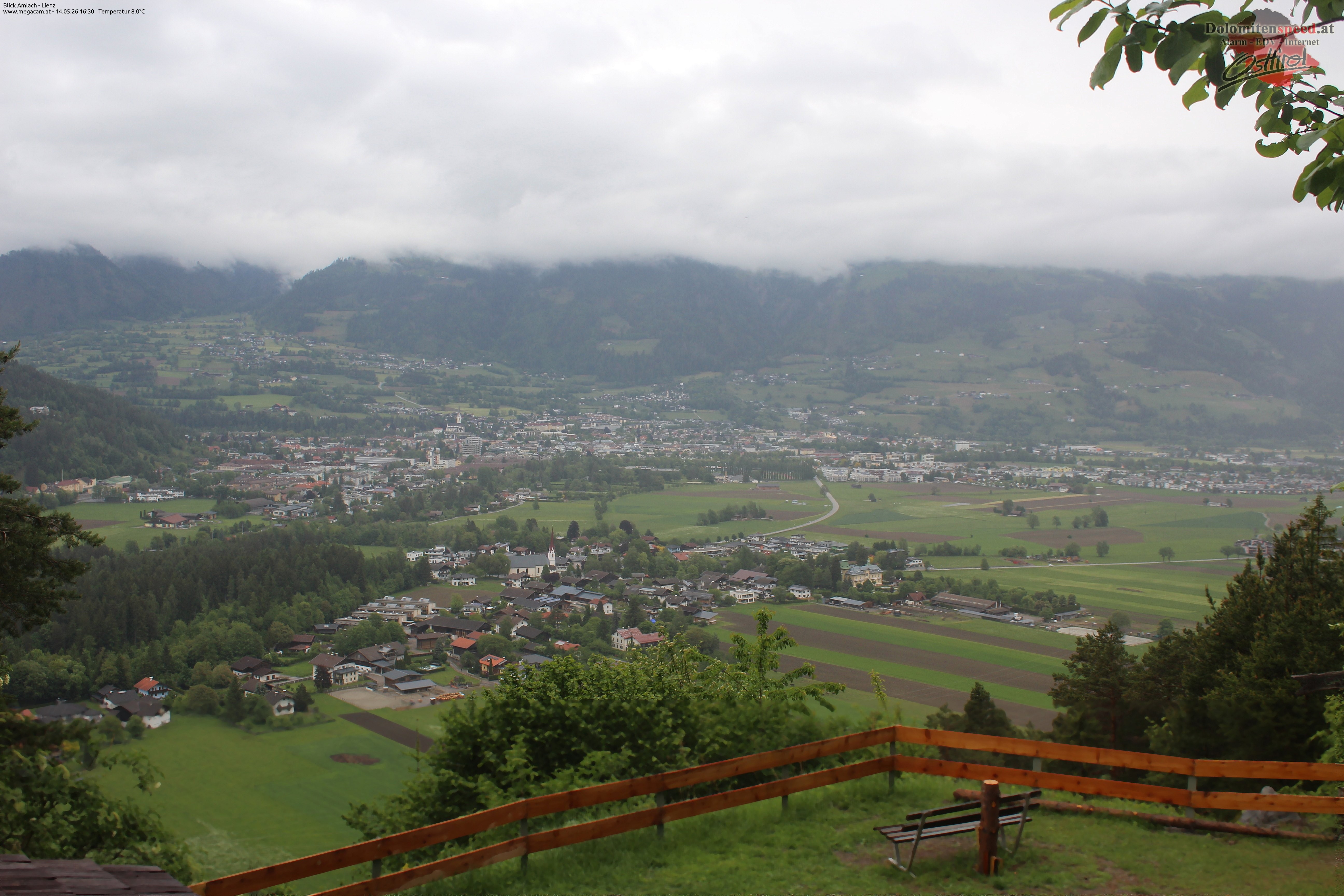 Archiv Foto Webcam Blick Amlach - Lienz - Osttirol