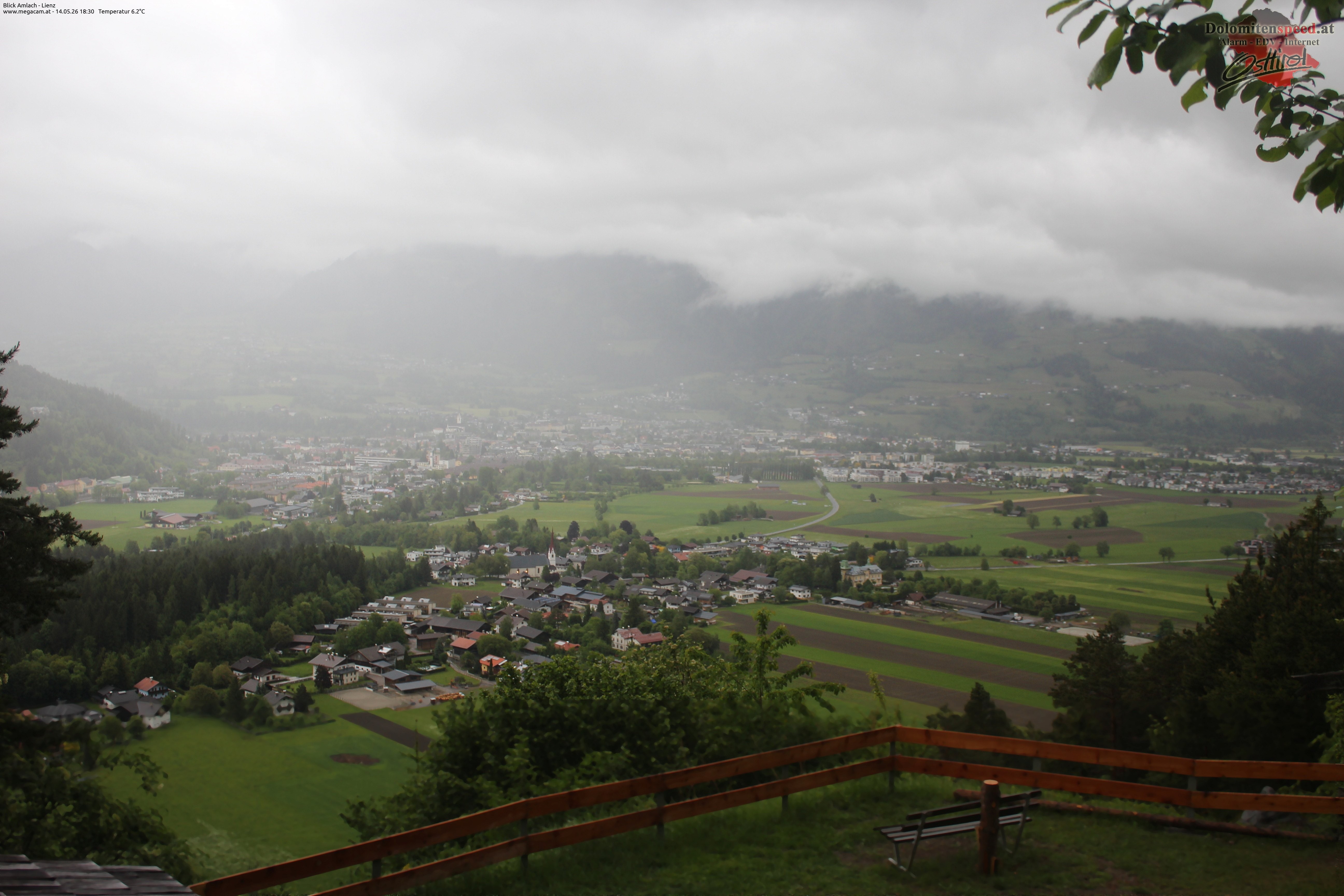Archiv Foto Webcam Blick Amlach - Lienz - Osttirol